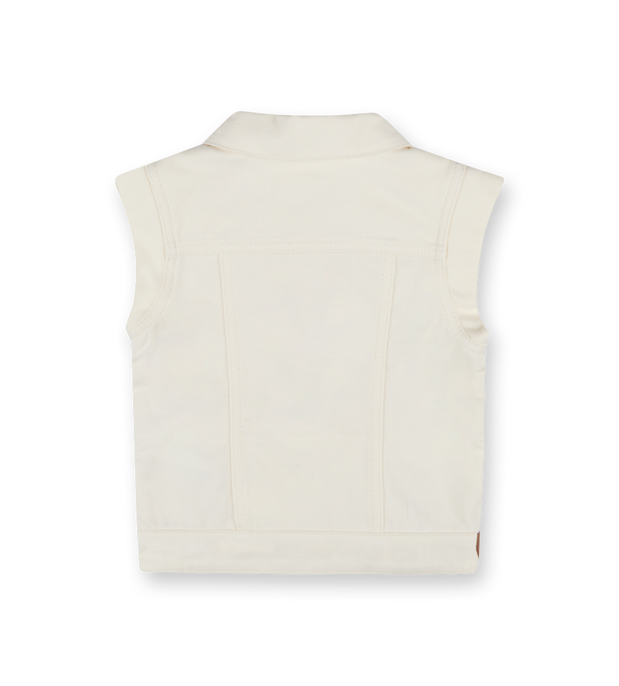 Logo-appliquéd Waistcoat White