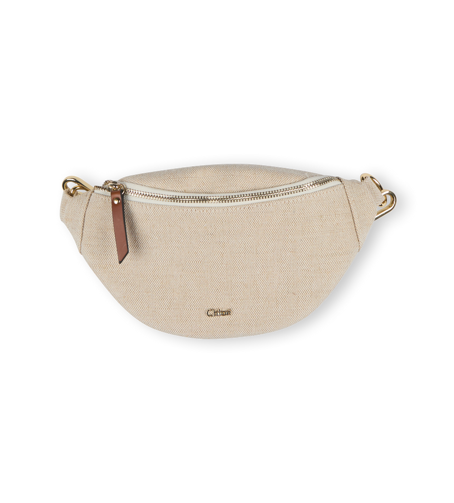 Logo Shoulder Bag Beige