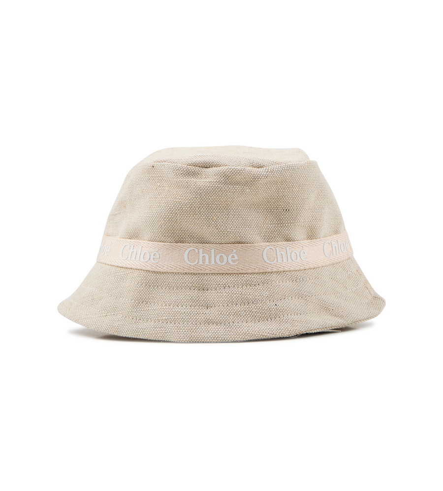 Logo-print Bucket Hat Sand Beige