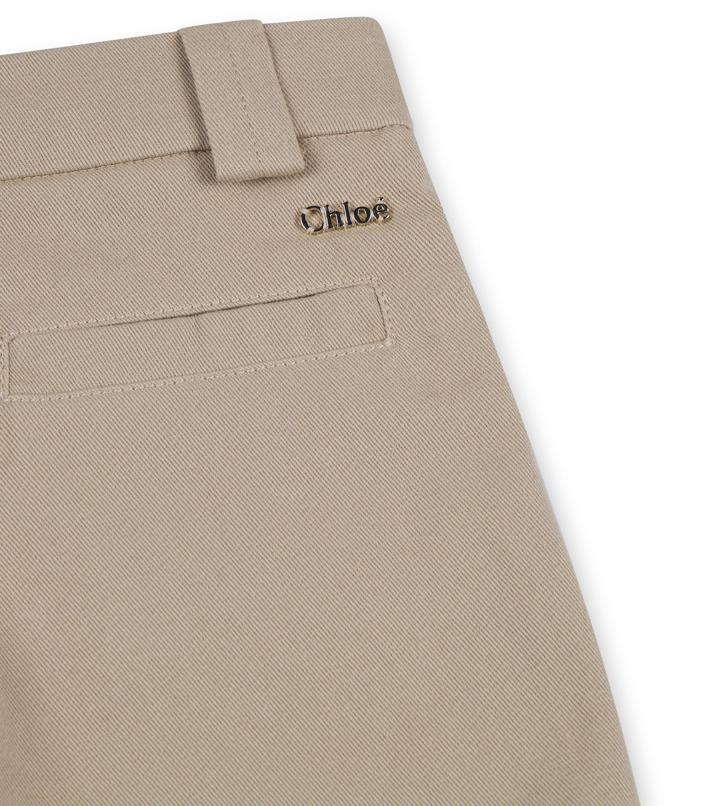 Twill Pocket Shorts Beige