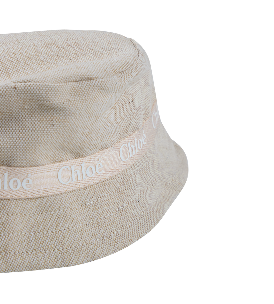 Logo-print Bucket Hat Sand Beige