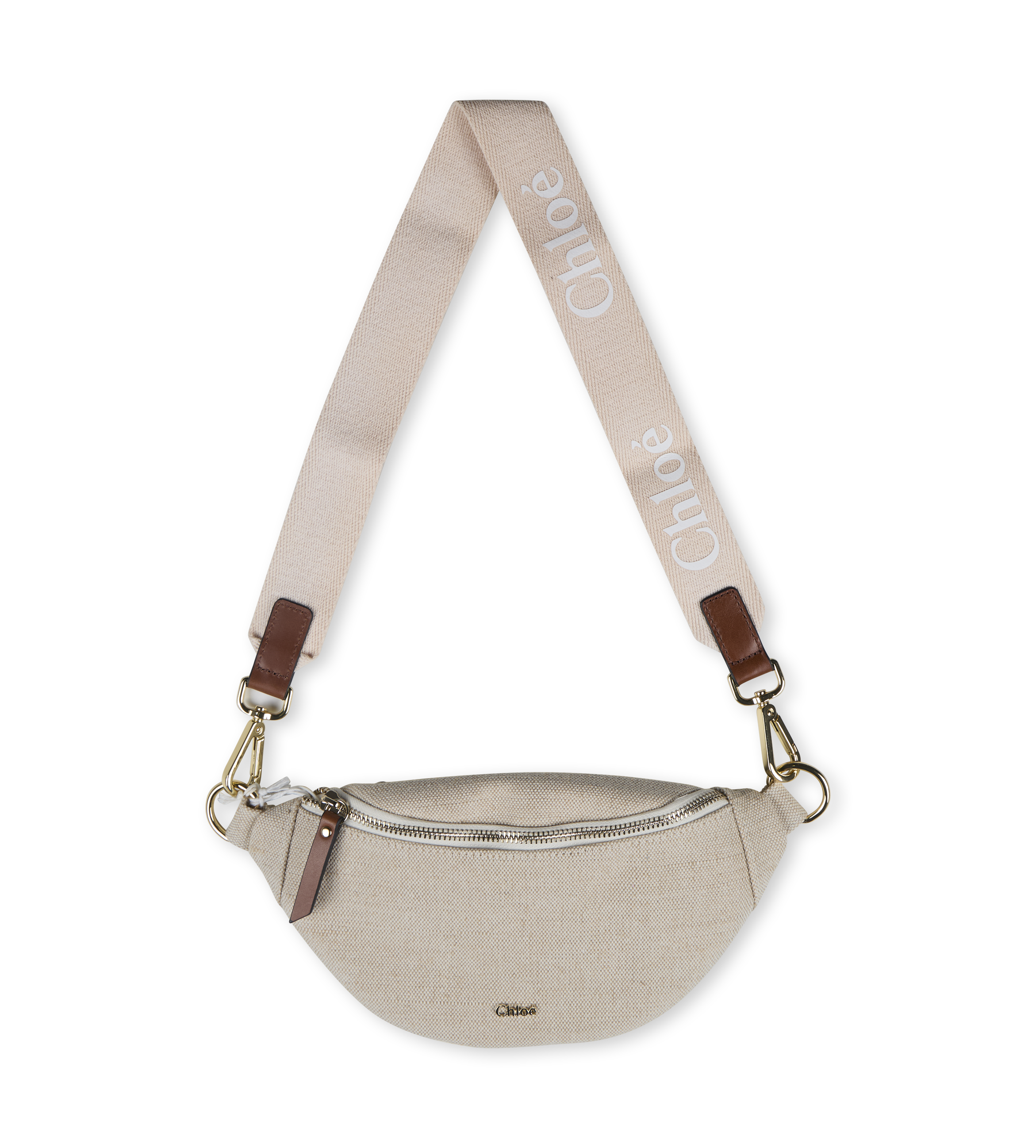 Logo Shoulder Bag Beige