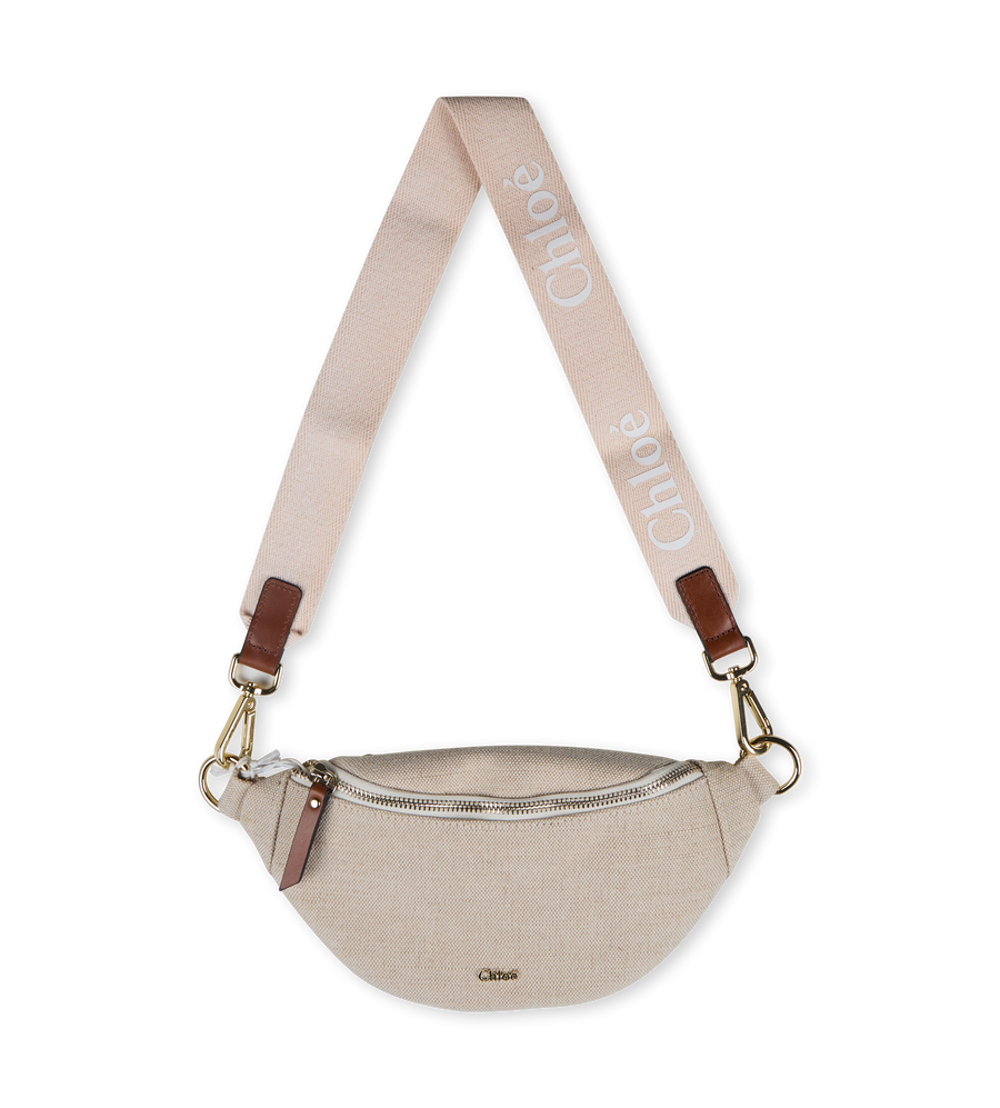 Logo Shoulder Bag Beige