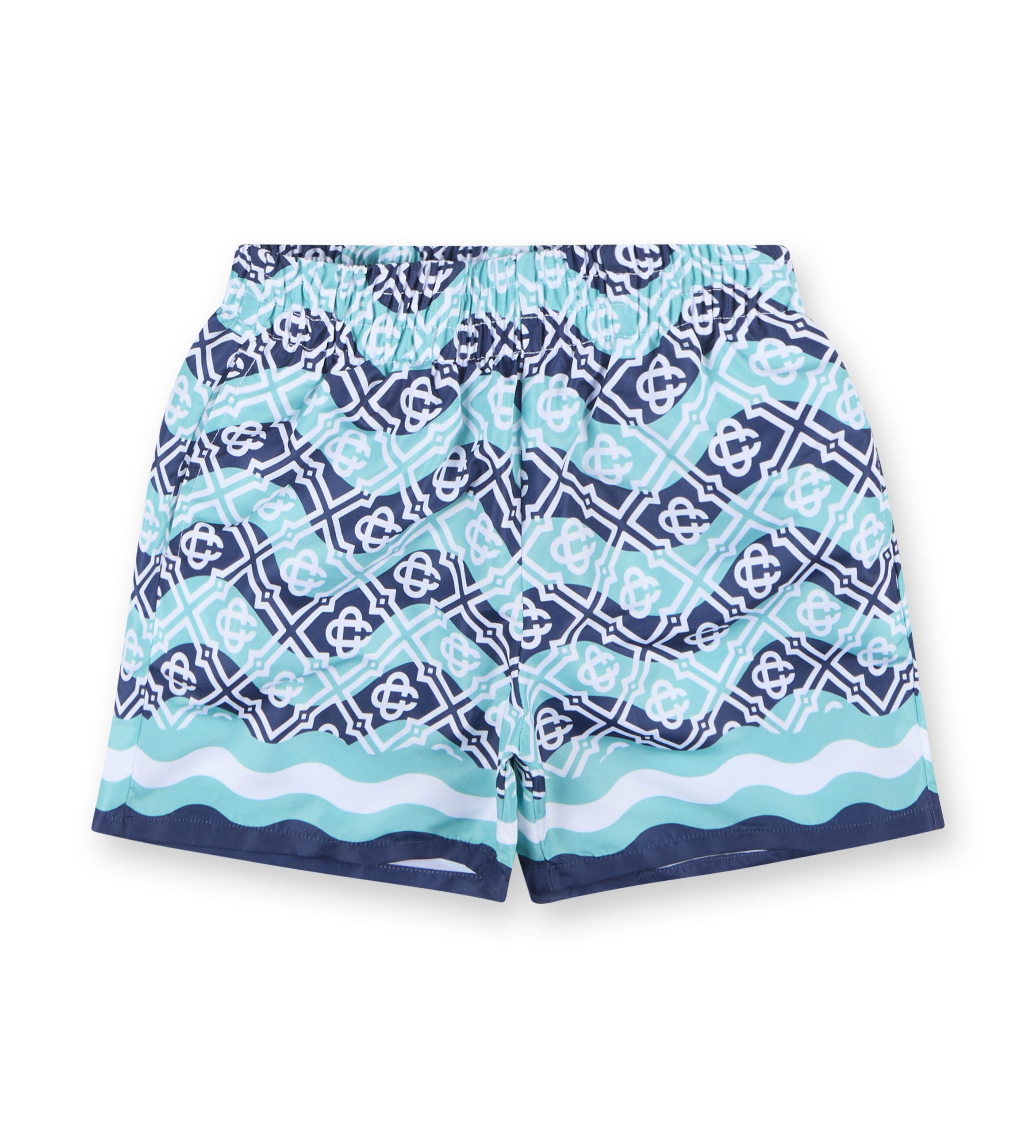 Monogram Wave Swimshorts Turquoise