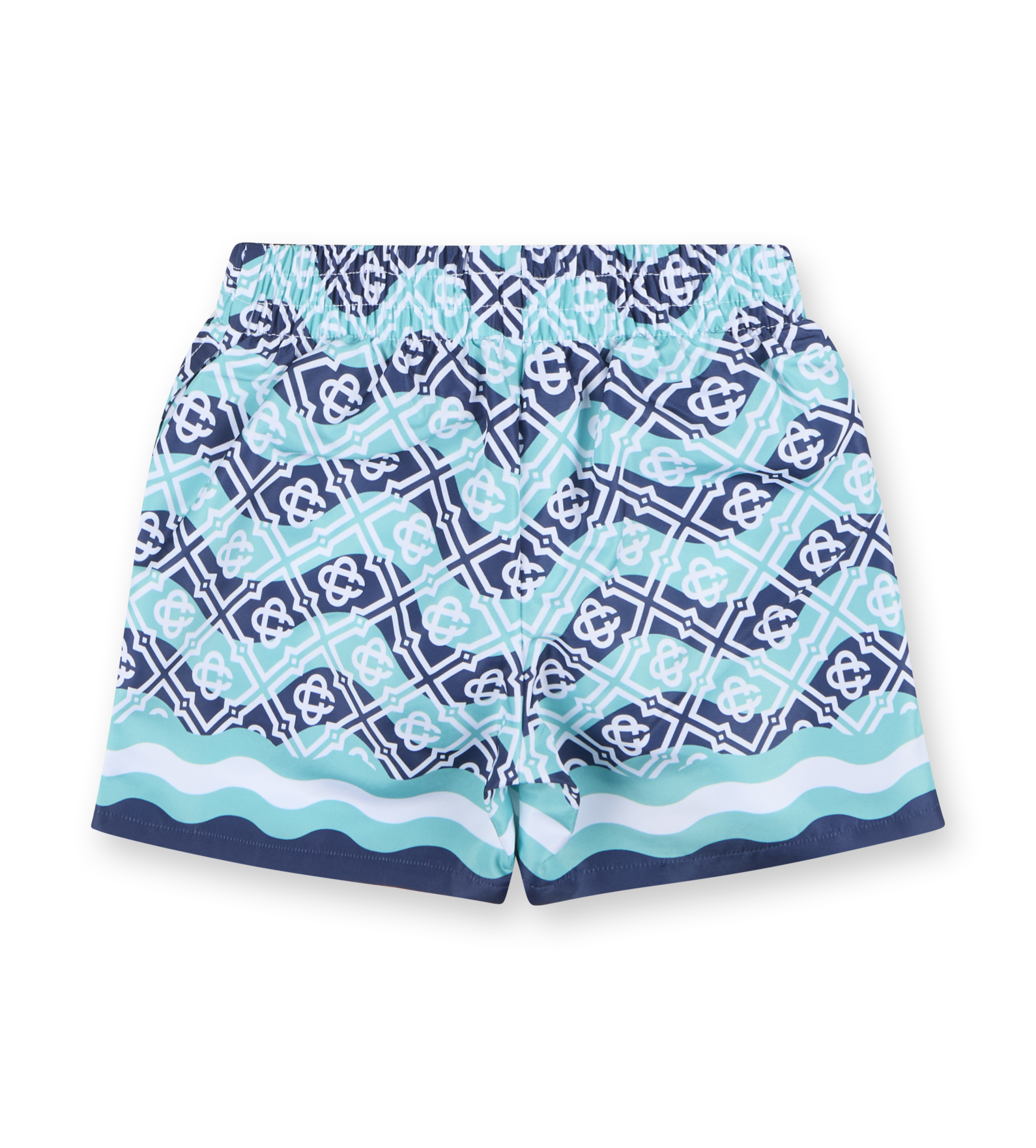 Monogram Wave Swimshorts Turquoise