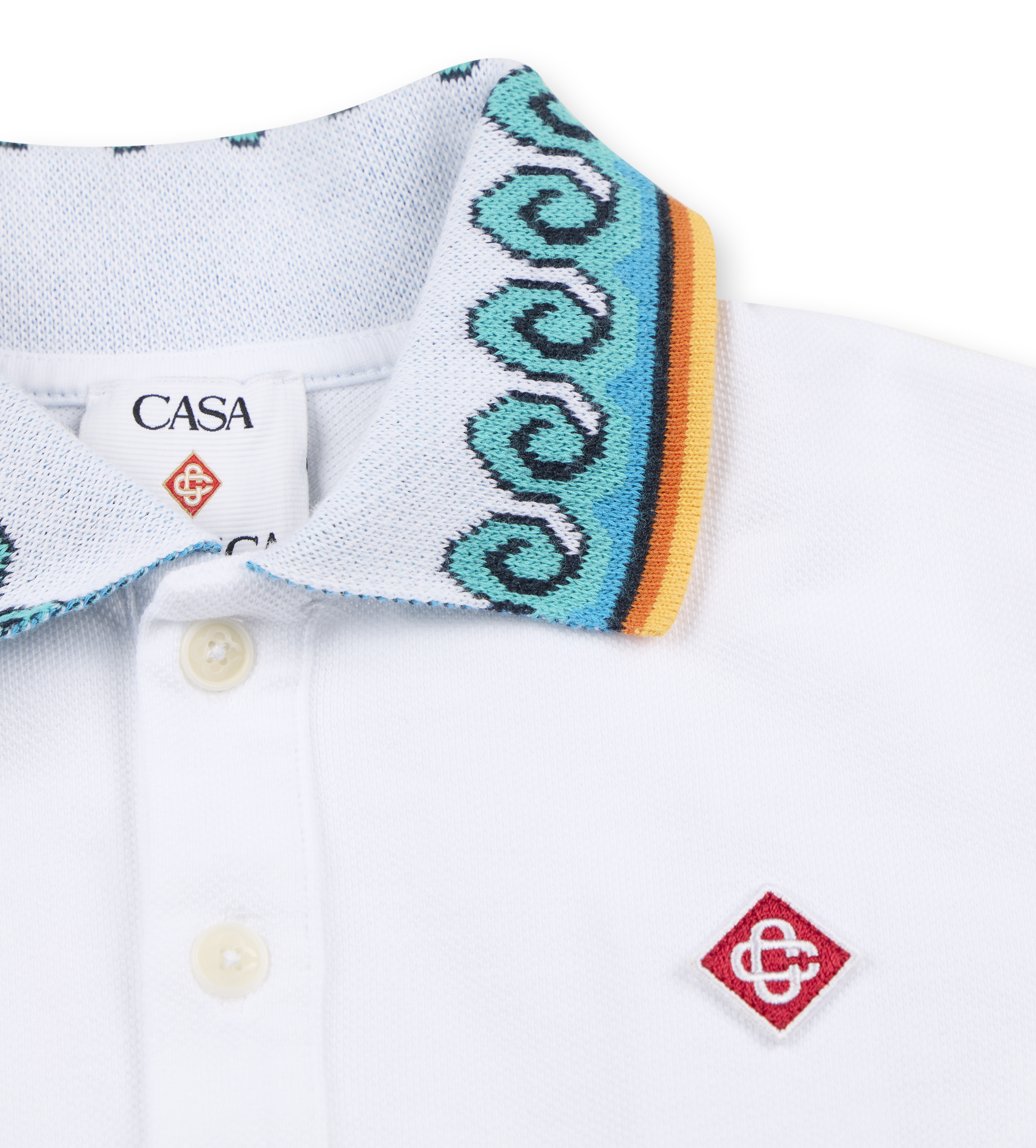 Greco Wave Polo White