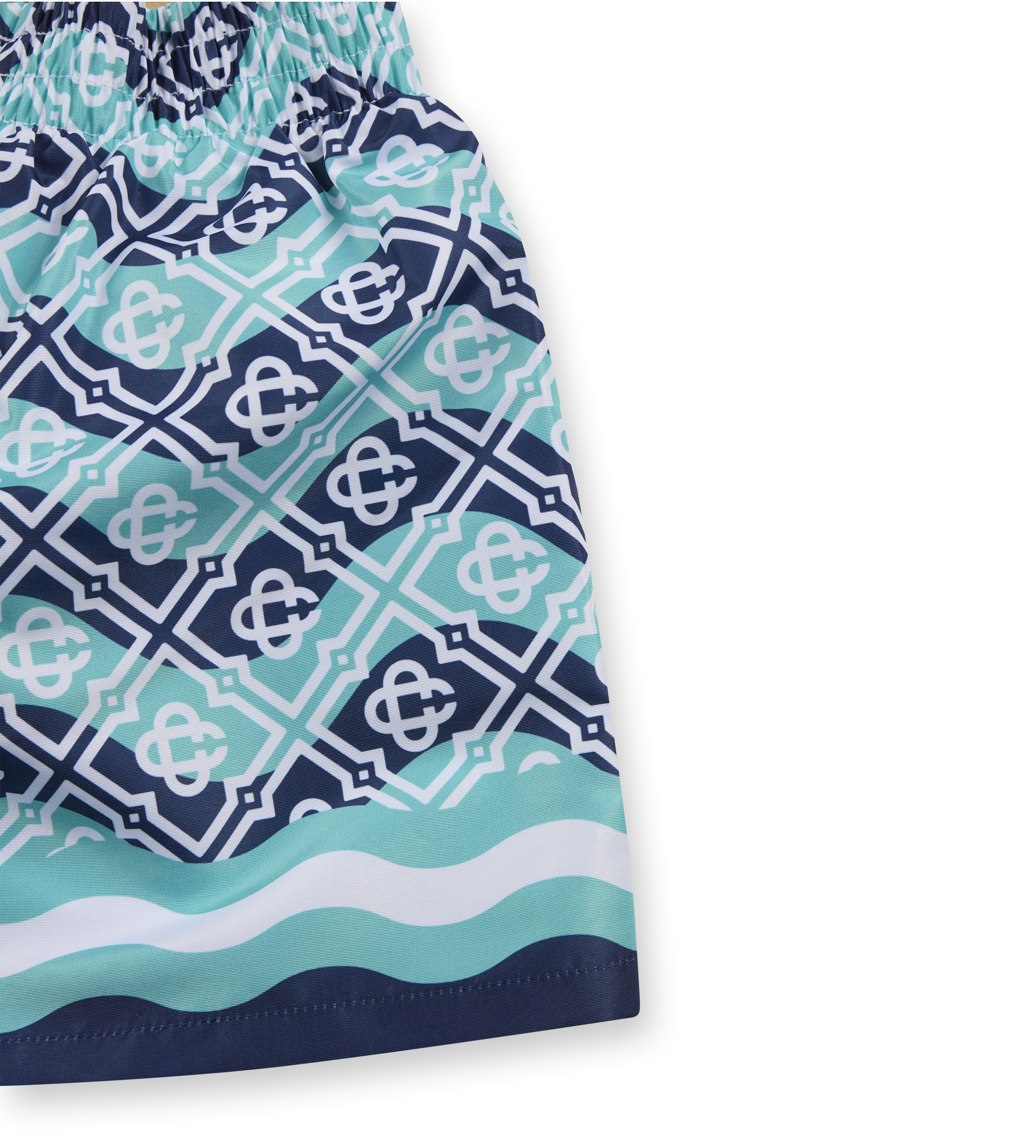 Monogram Wave Swimshorts Turquoise