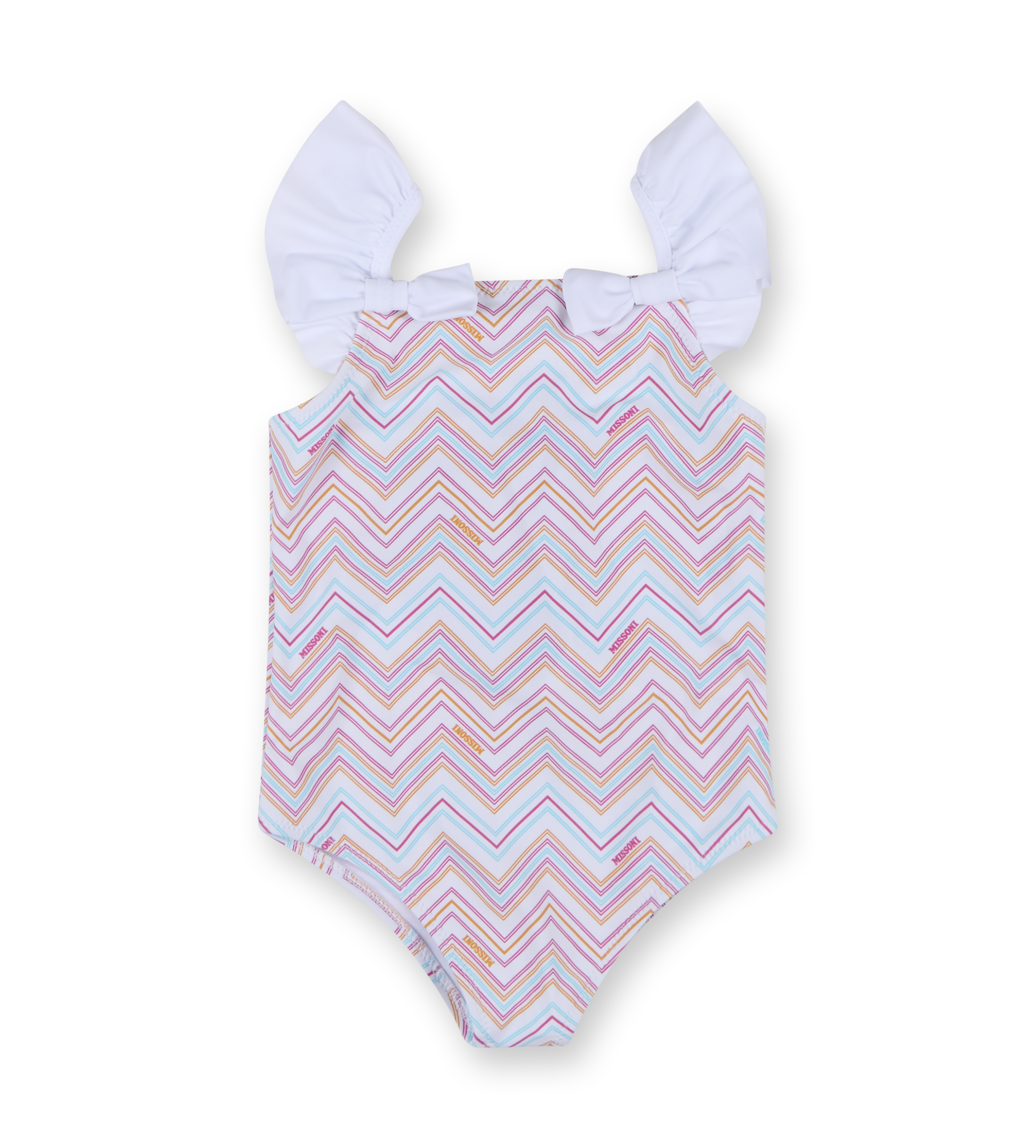 Swim Suit White/Pink