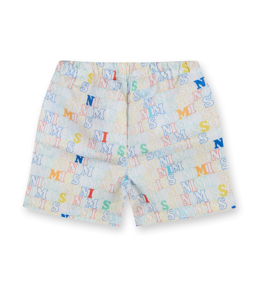 Baby Swimshorts White/Colourful