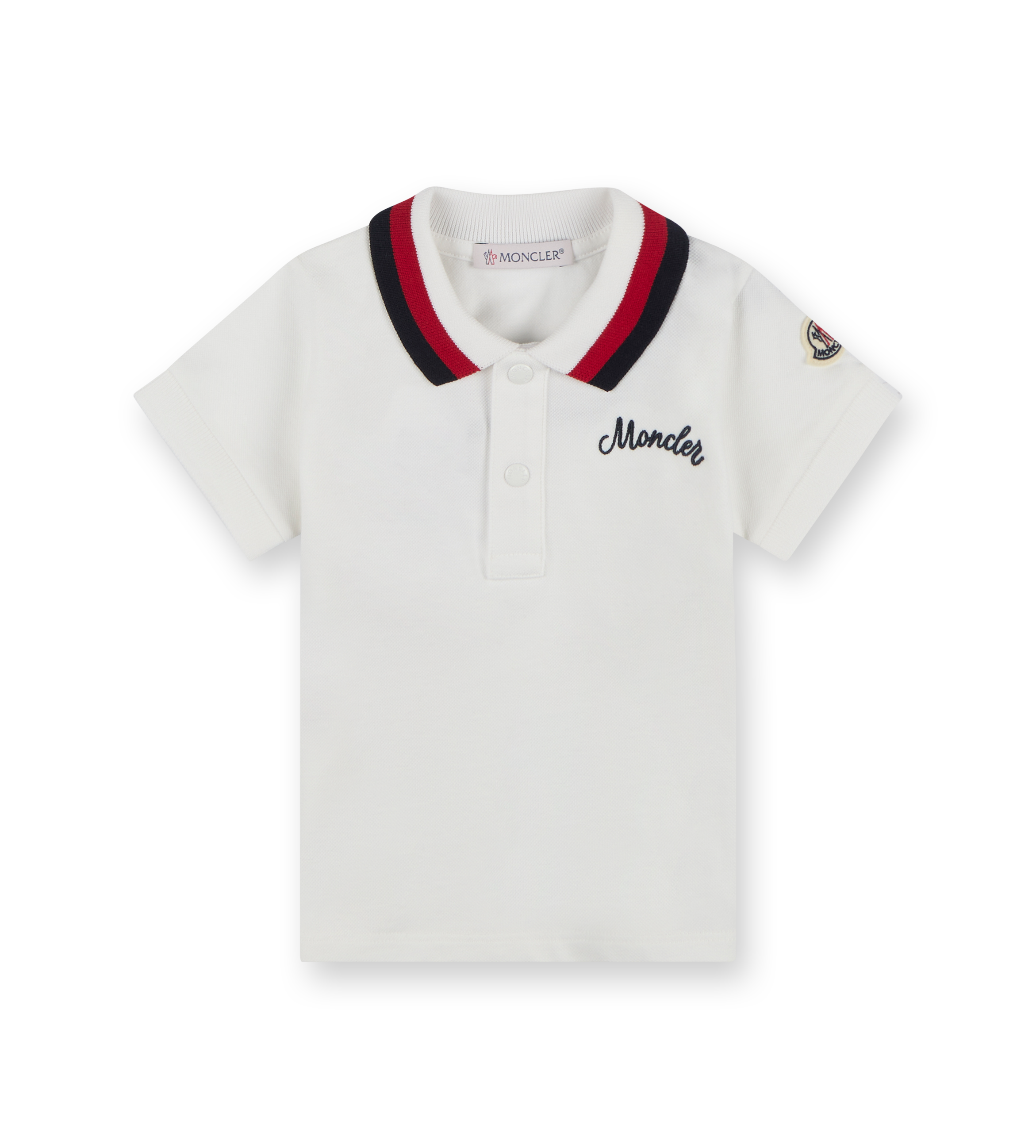 Embroidered Logo Polo Shirt White