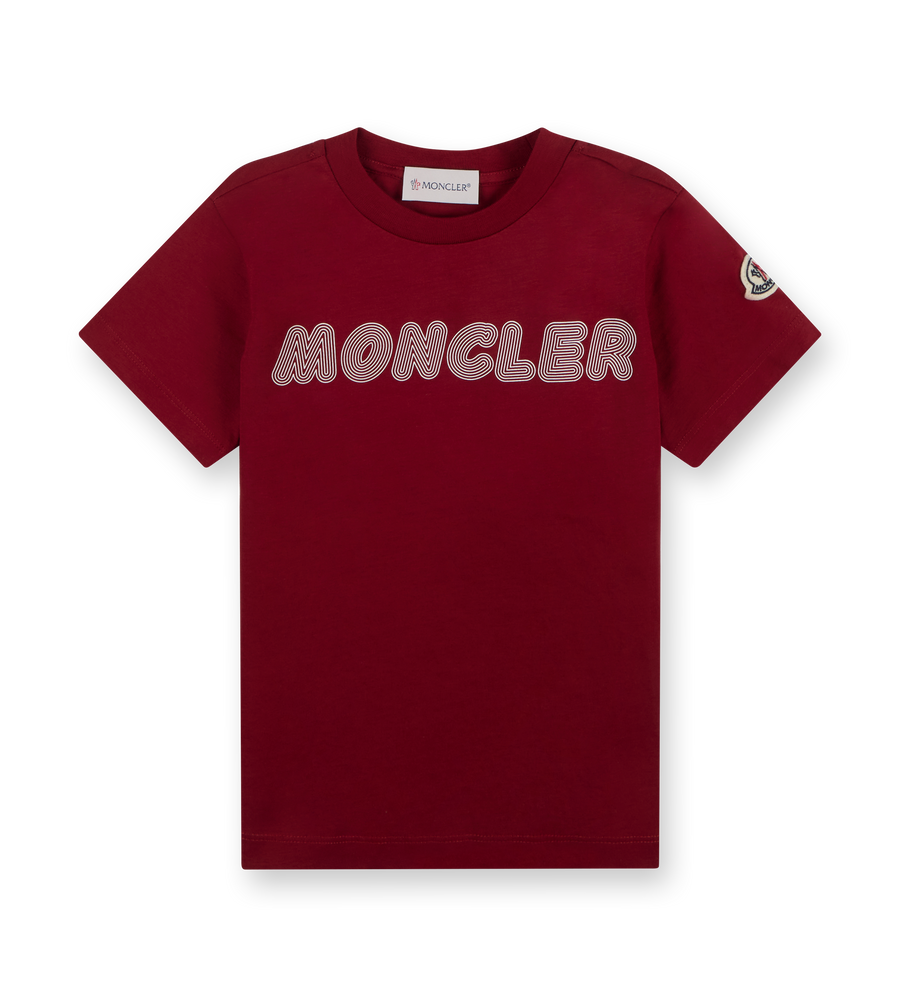 Optical Logo T-Shirt Dark Red