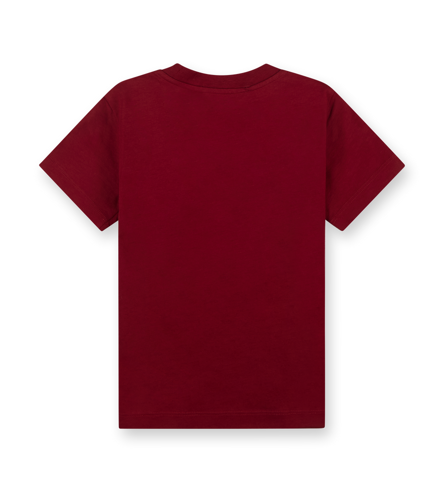 Optical Logo T-Shirt Dark Red