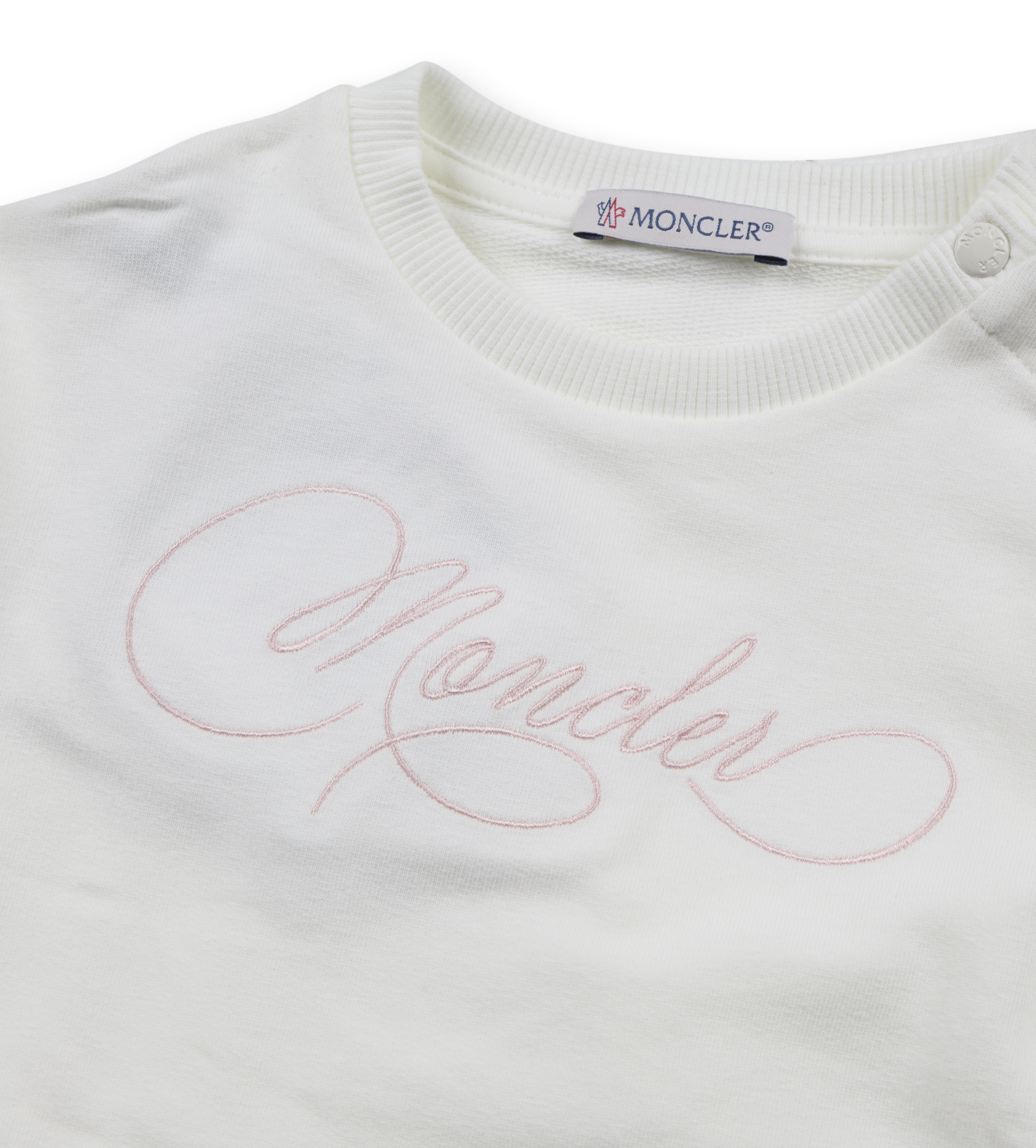 Embroidered Cursive Logo Set White