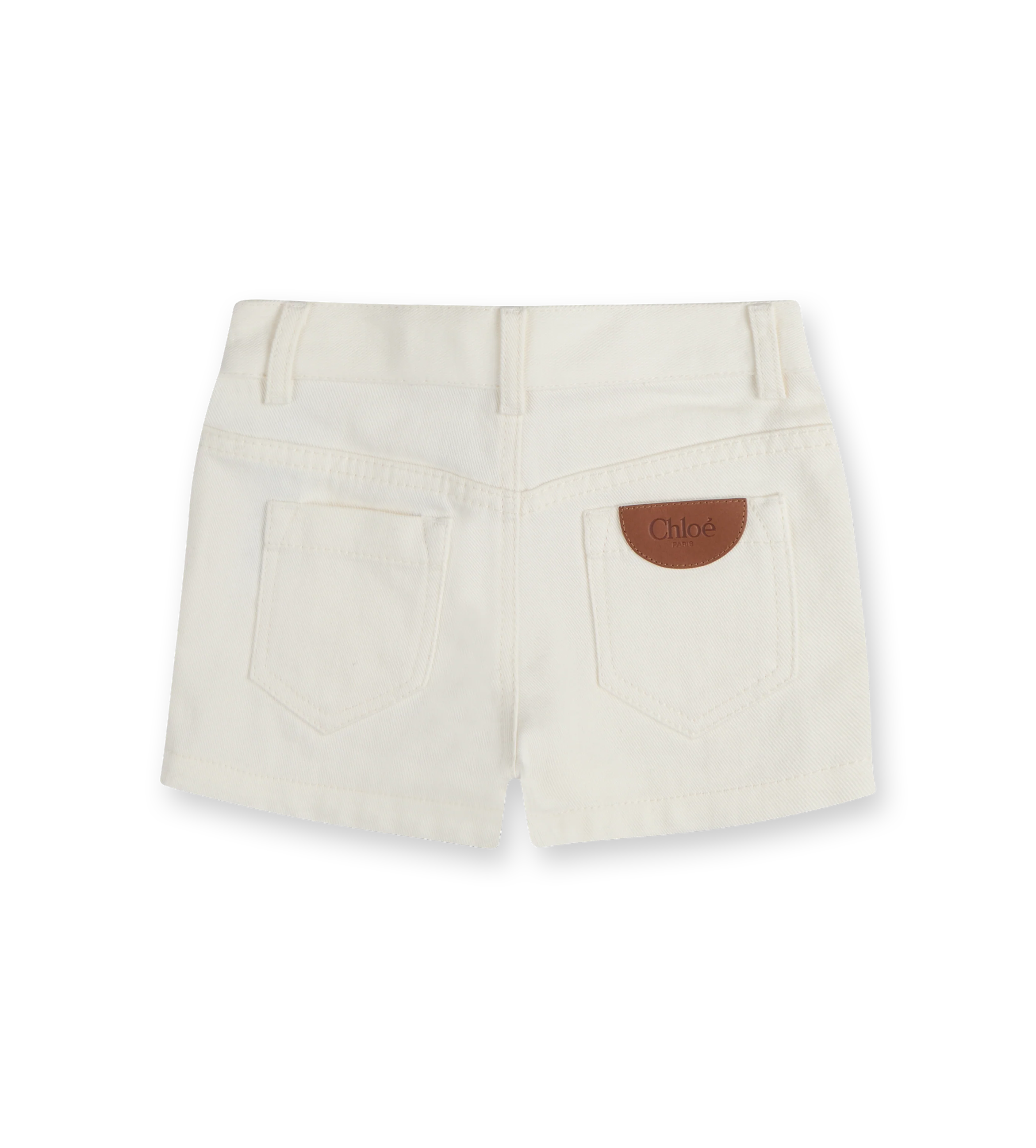 Denim Shorts White