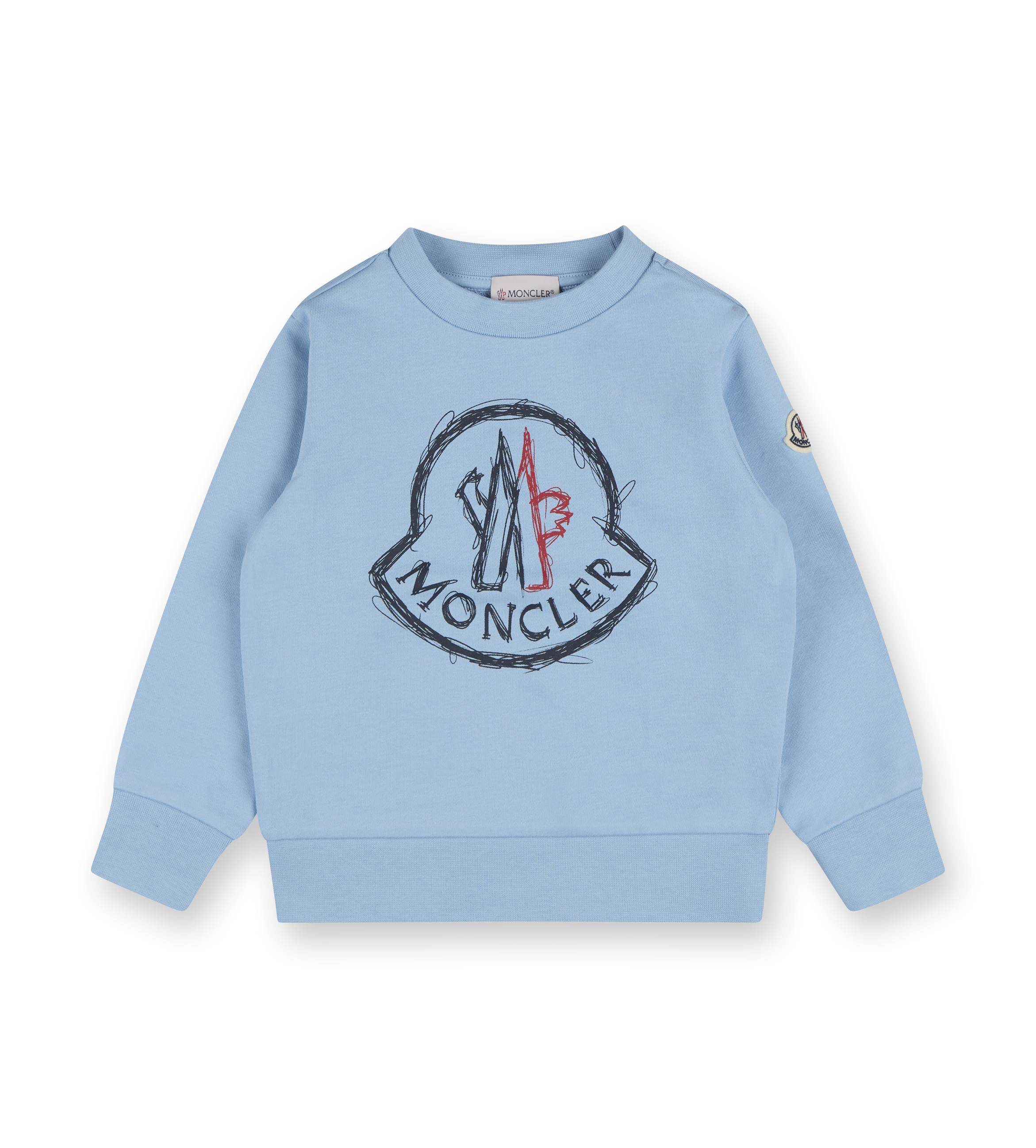 Scribble Logo Sweatshirt Light Blue