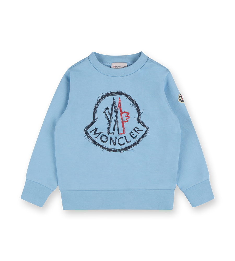 Scribble Logo Sweatshirt Light Blue