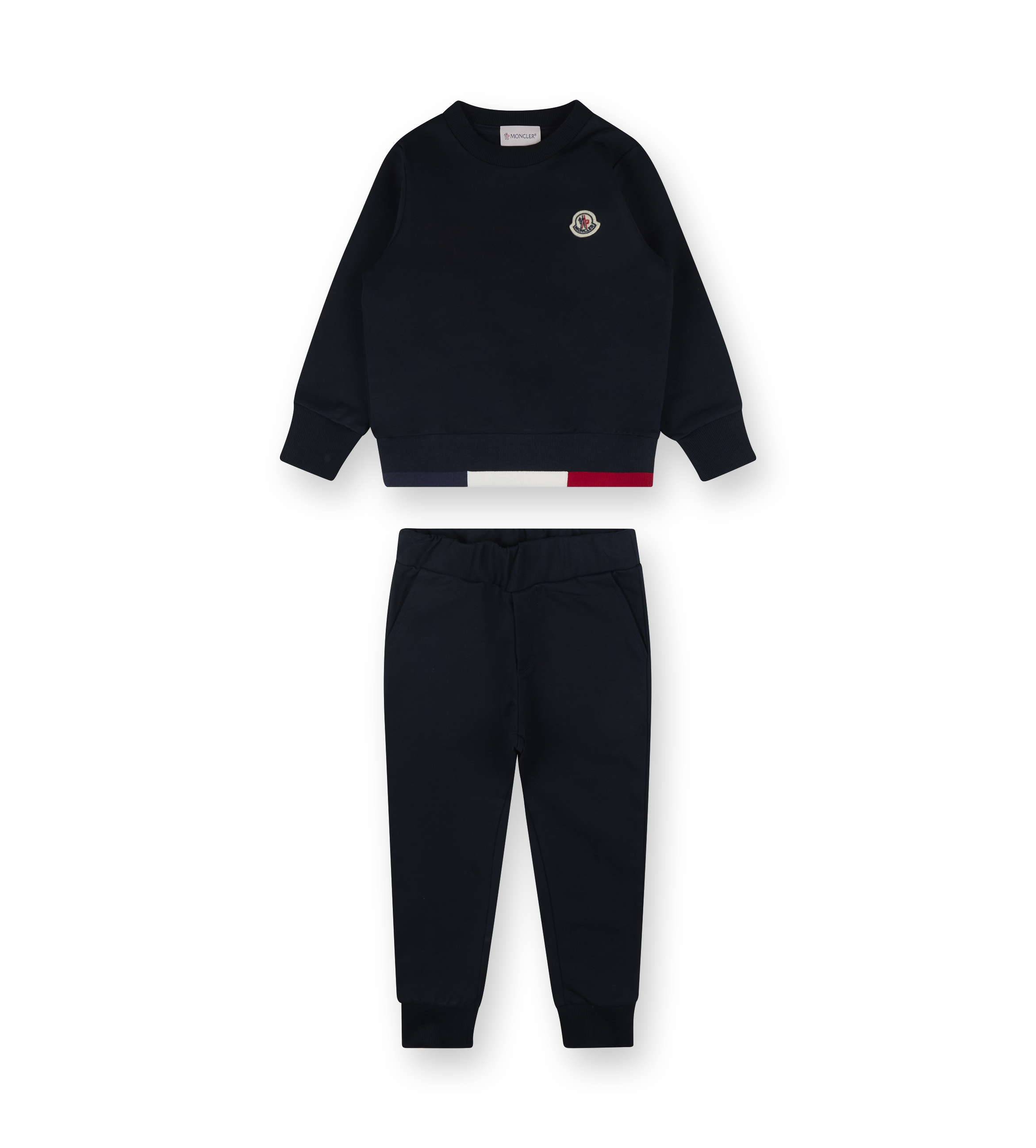 Tricolor-Trimmed Tracksuit Set Night Blue