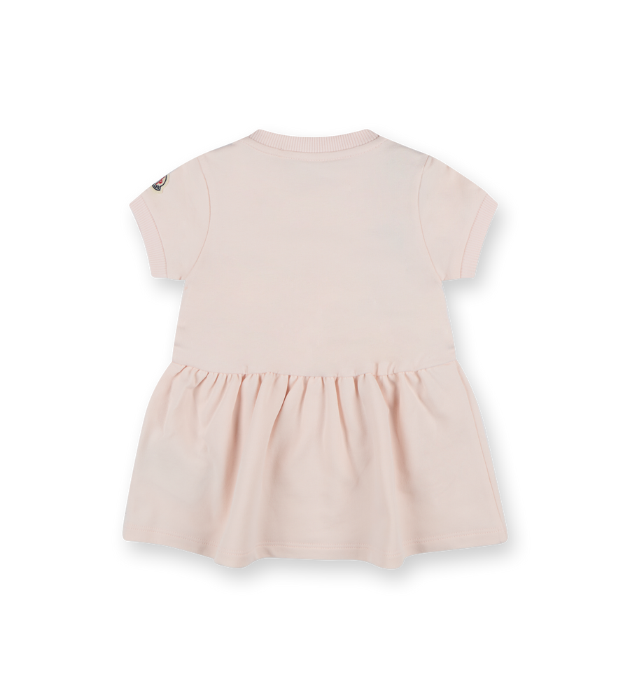 Teddy Bear Motif Dress Light Pink