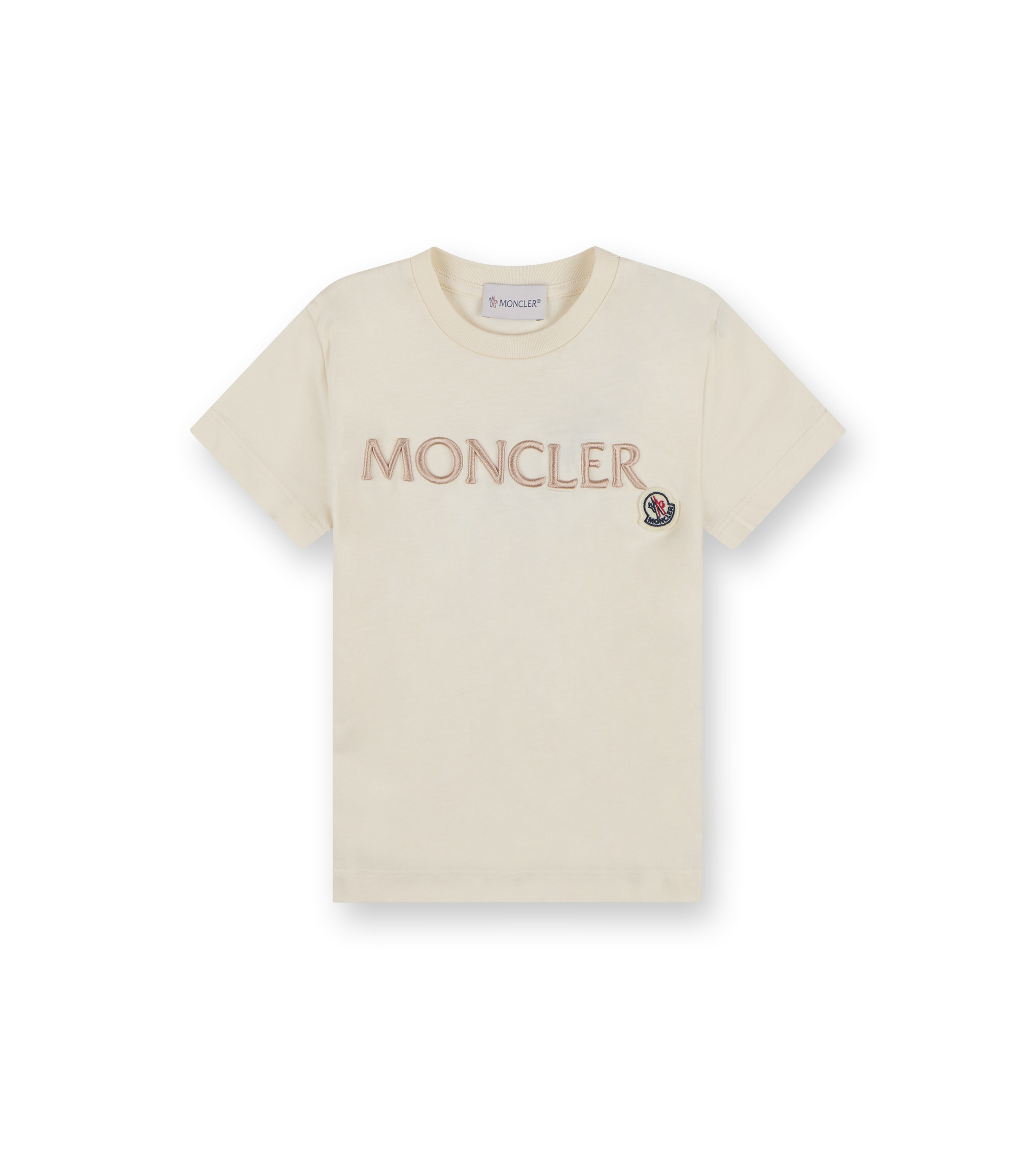 Embroidered Maglia T-shirt Beige