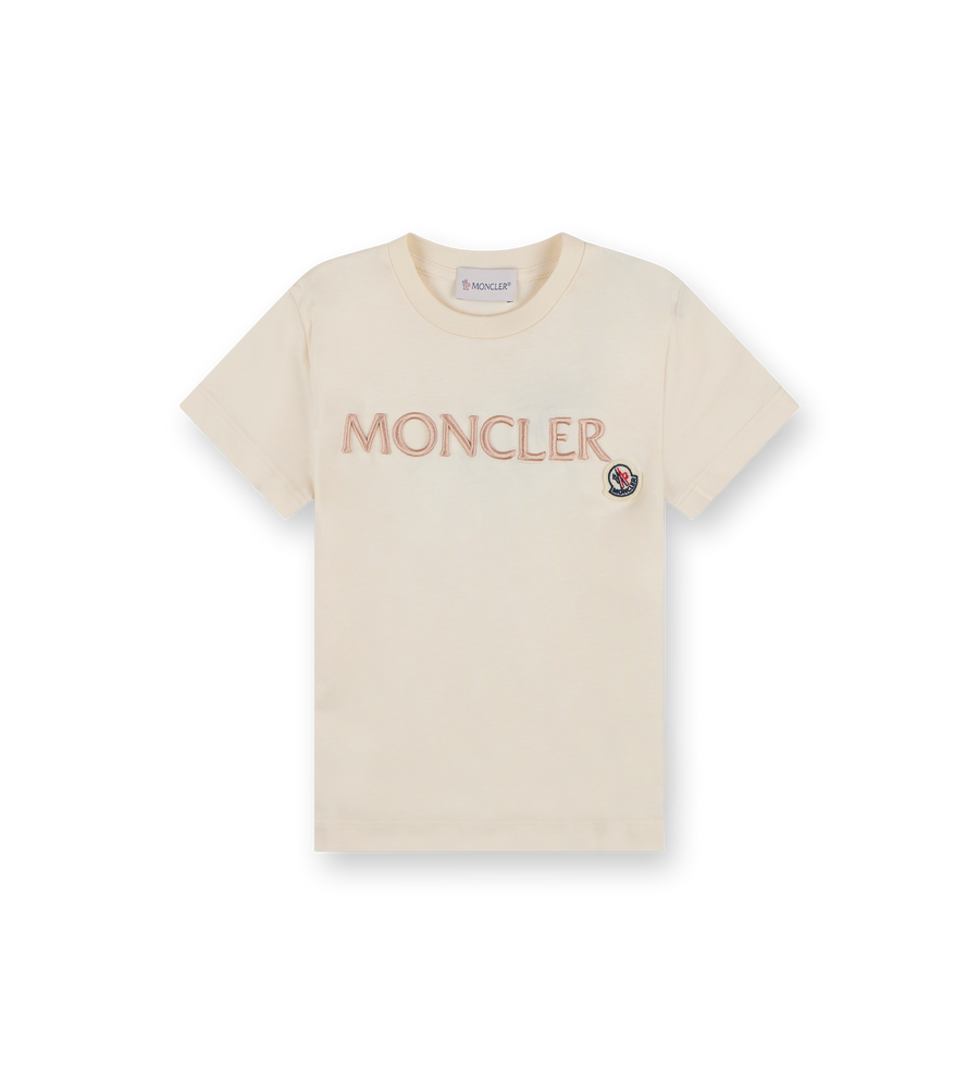 Embroidered Maglia T-shirt Beige