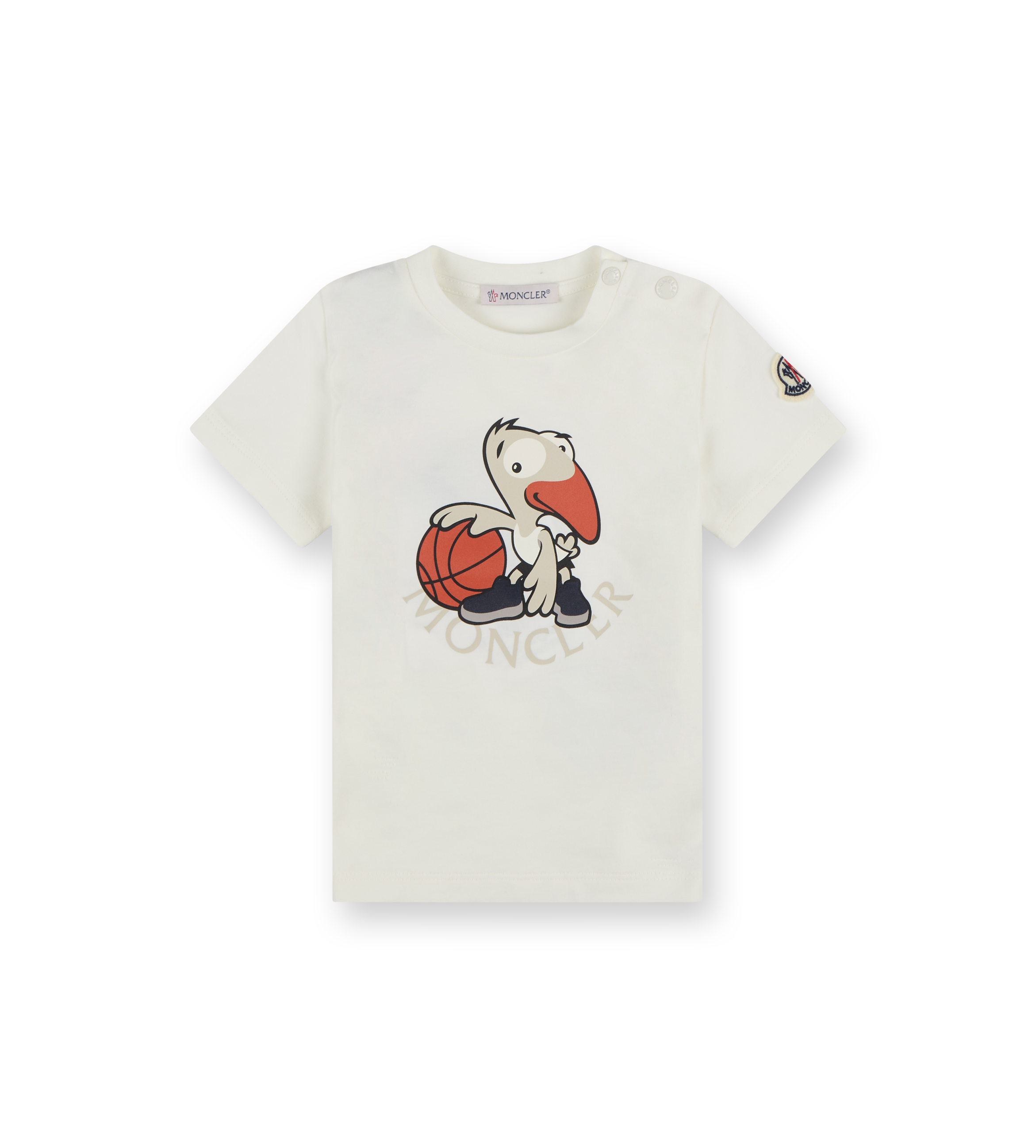 Basketball Motif T-Shirt White