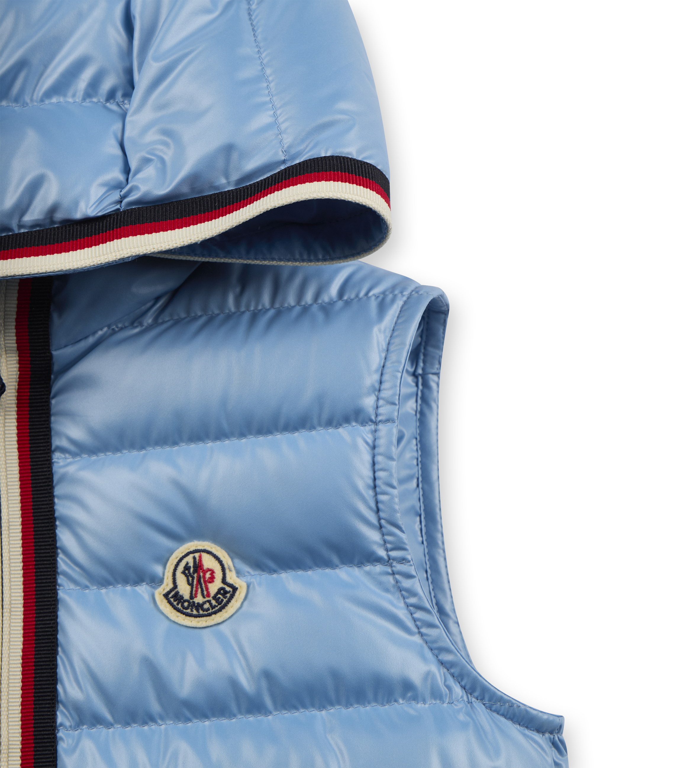 Dorcas Hooded Gilet Blue