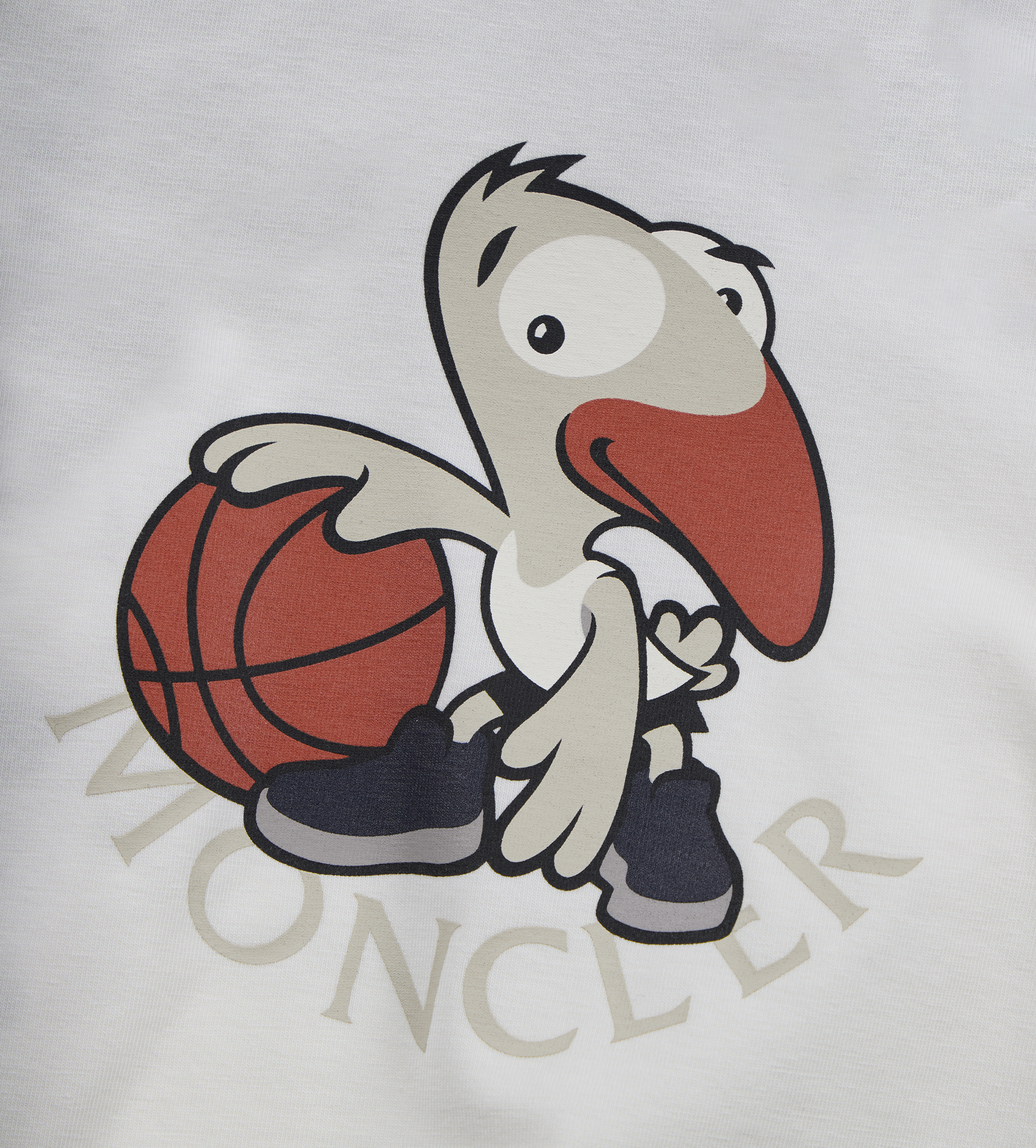 Basketball Motif T-Shirt White