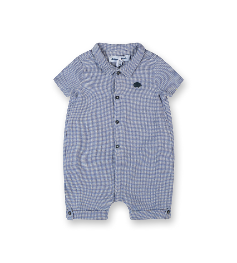 Babysuit Bleu Grise