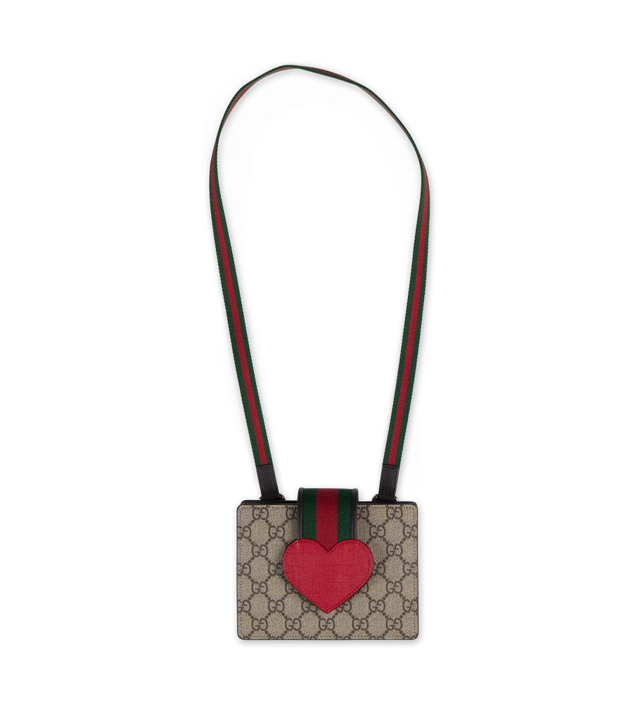 GG Handbag with Heart Beige