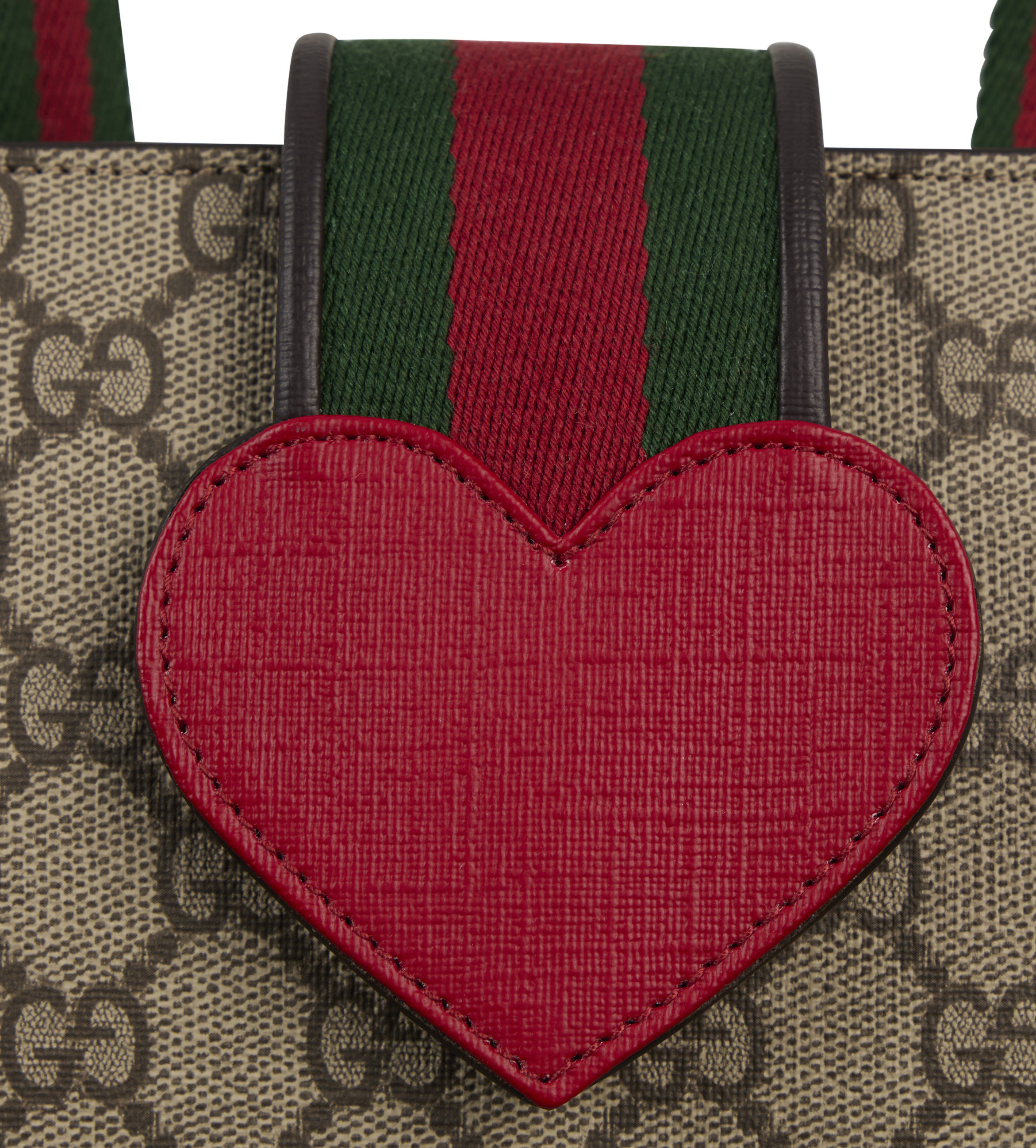 GG Handbag with Heart Beige