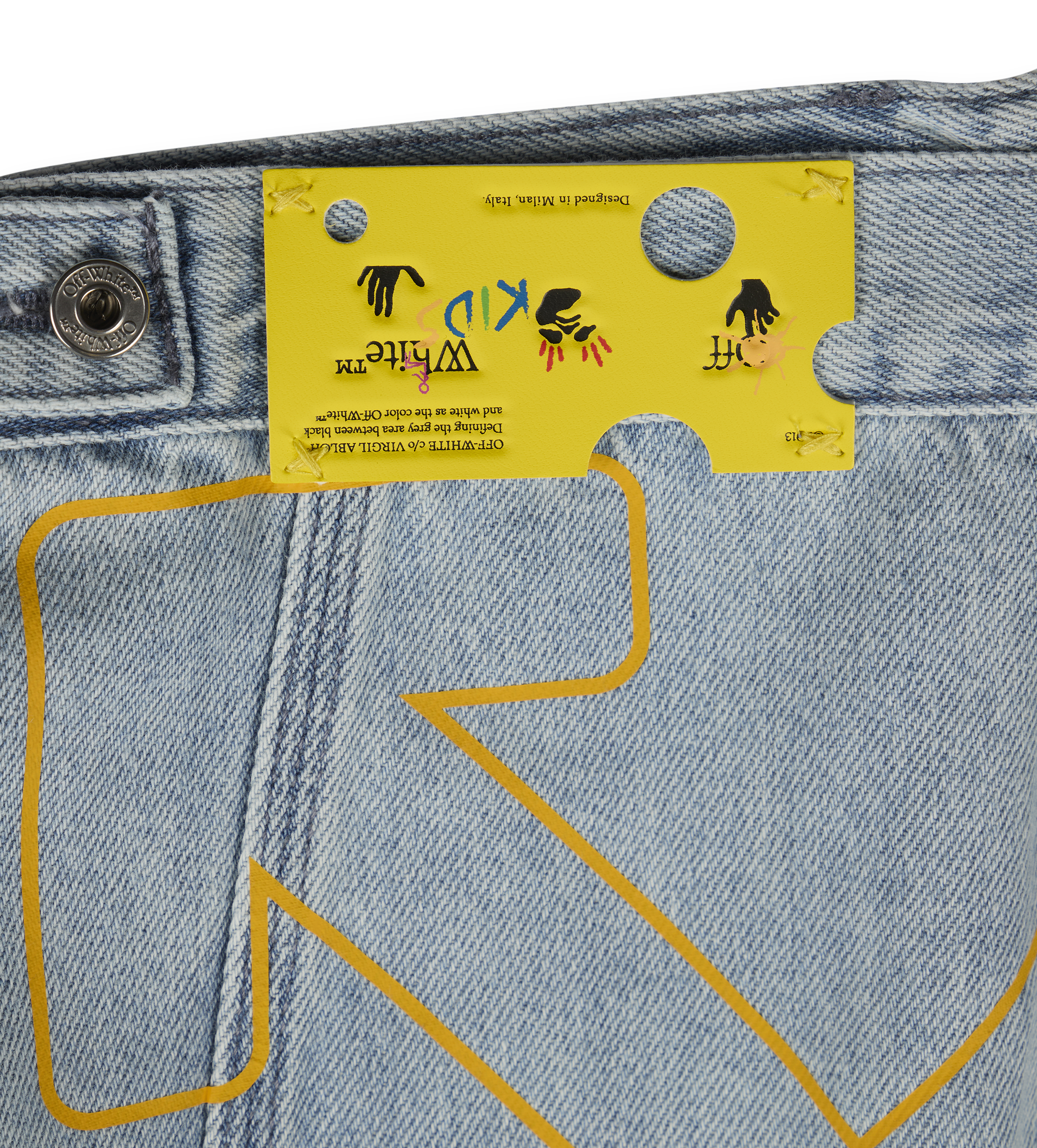 Bookish Denim Jacket Blue-Yellow