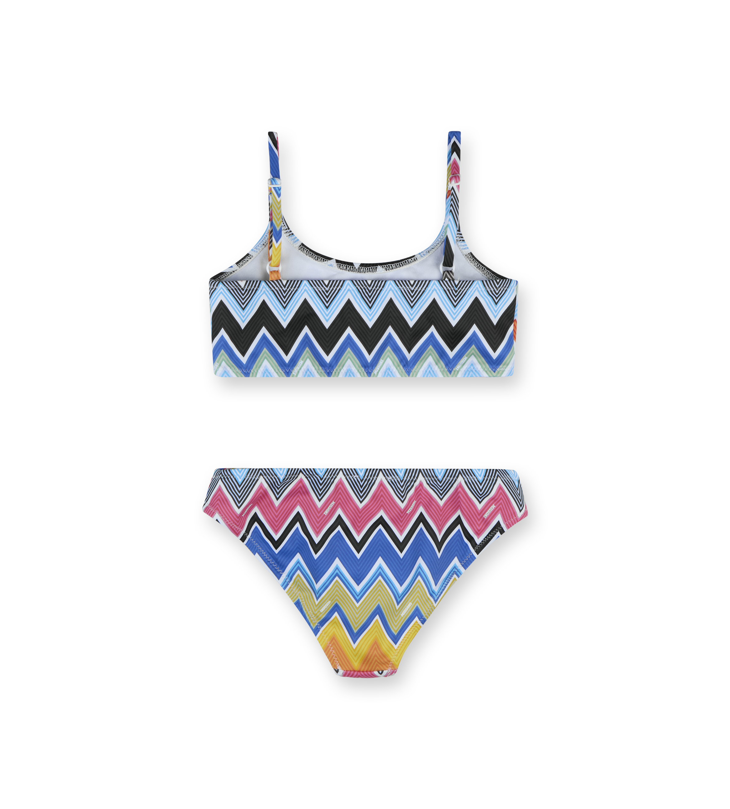 Bikini with Zigzag Print Multicolor