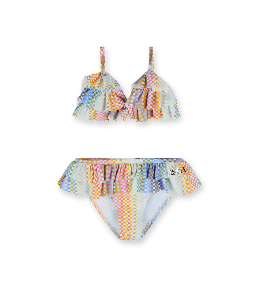 Ruffled Bikini Colourful