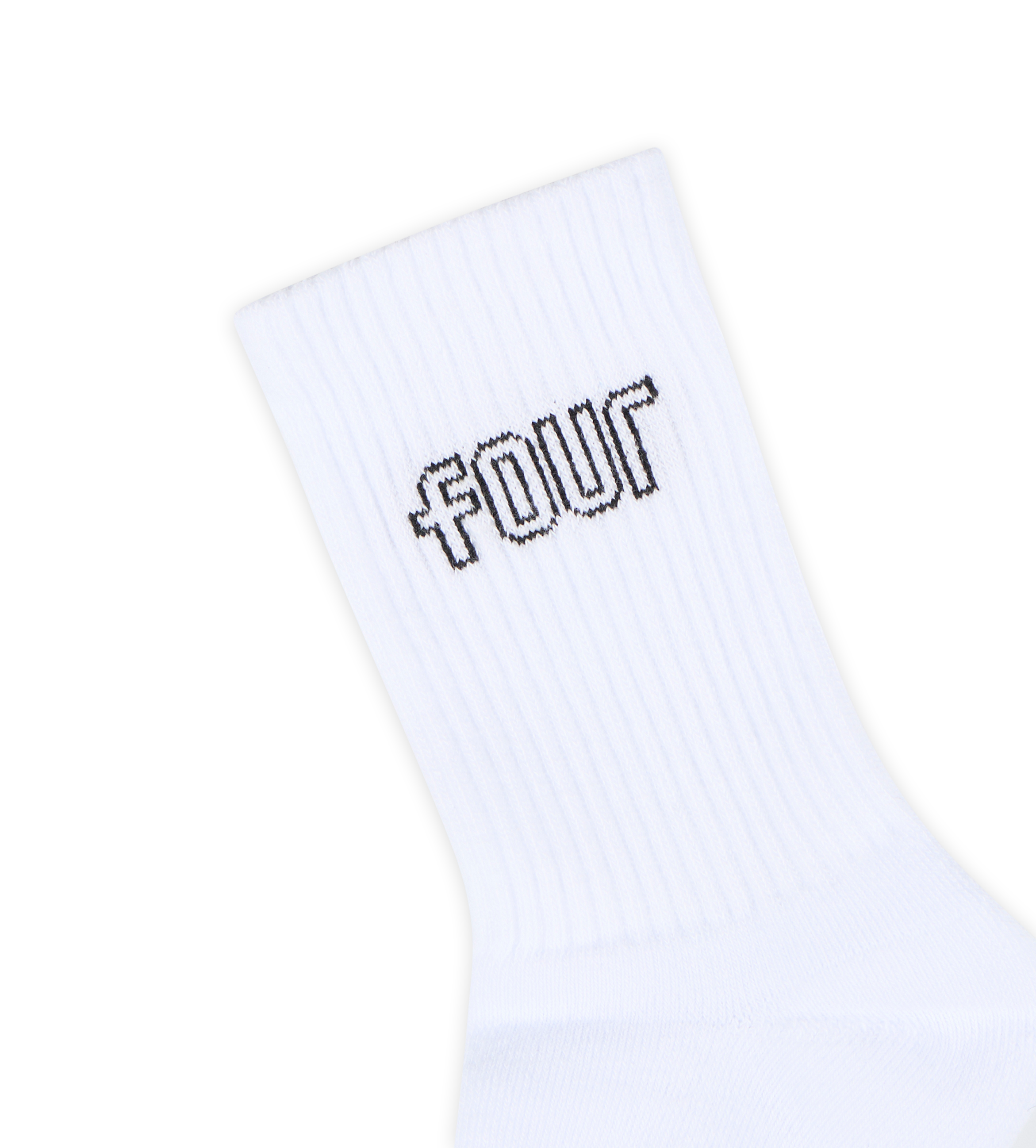 Outline Socks Panna & Black