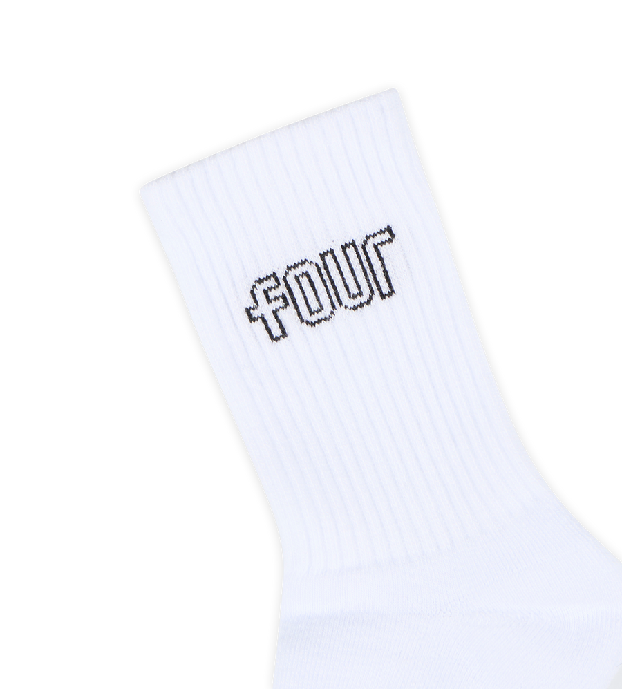 Outline Socks Panna & Black