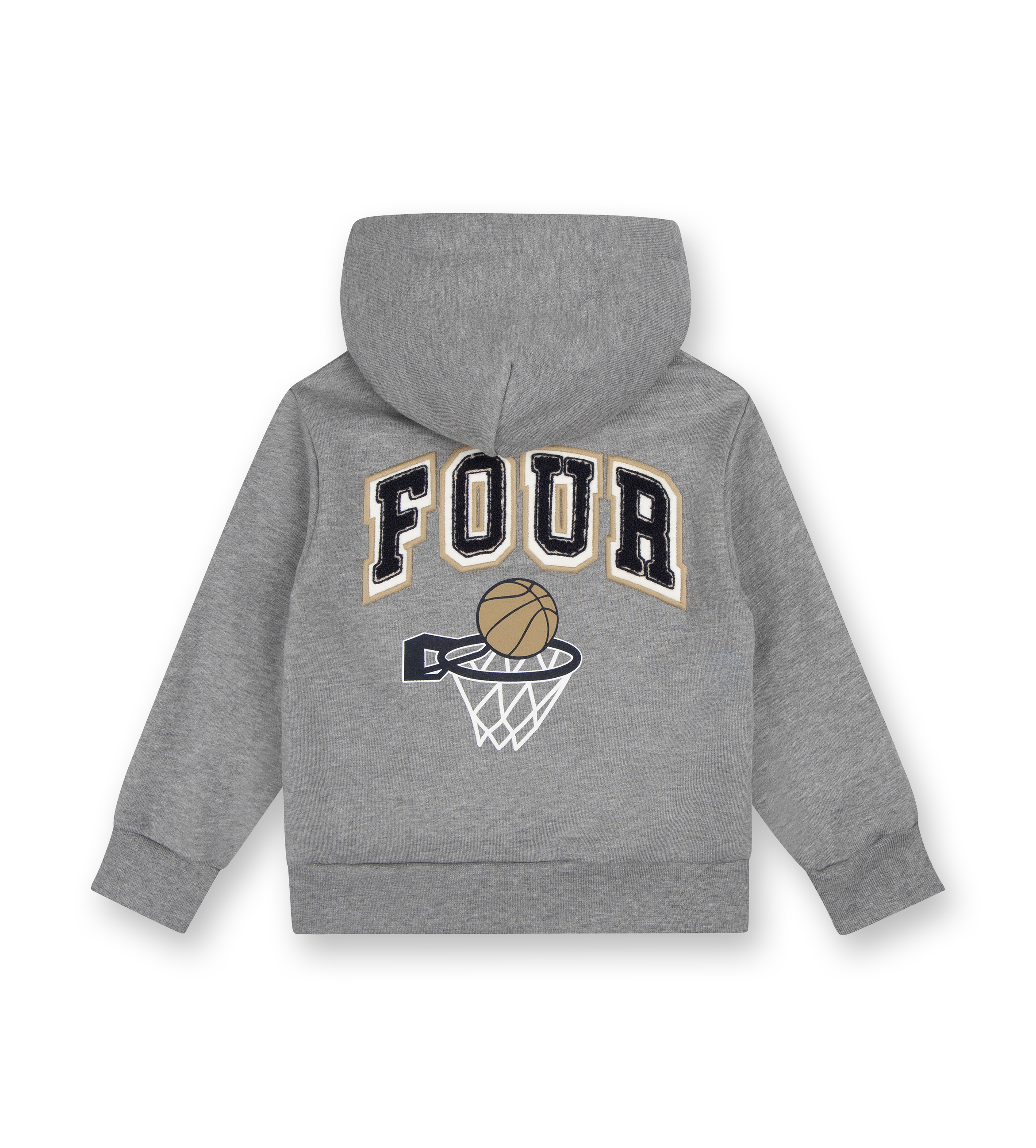 Basketball Hoodie Grey Melange