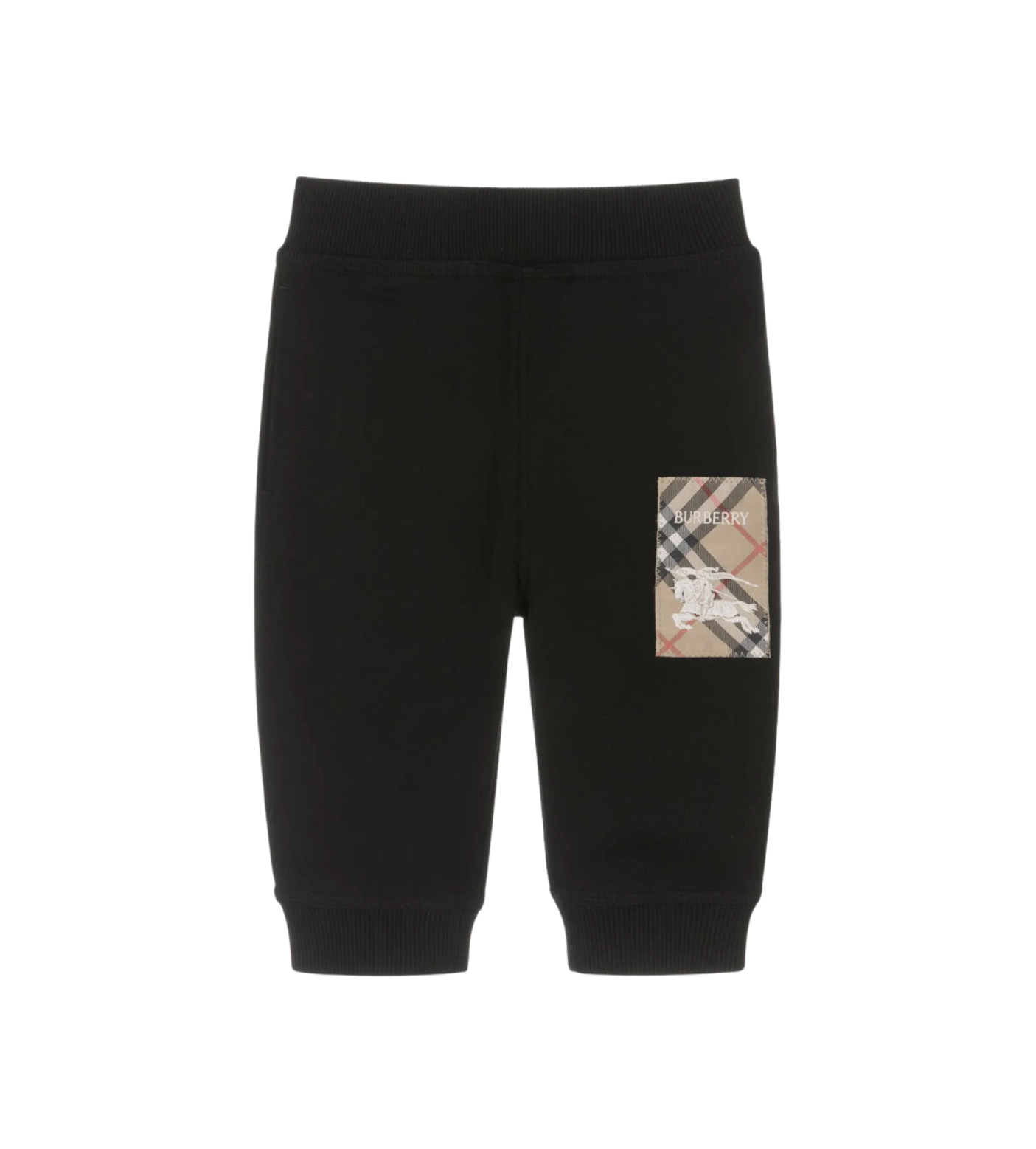 Baby Check Label Sweatpants Black