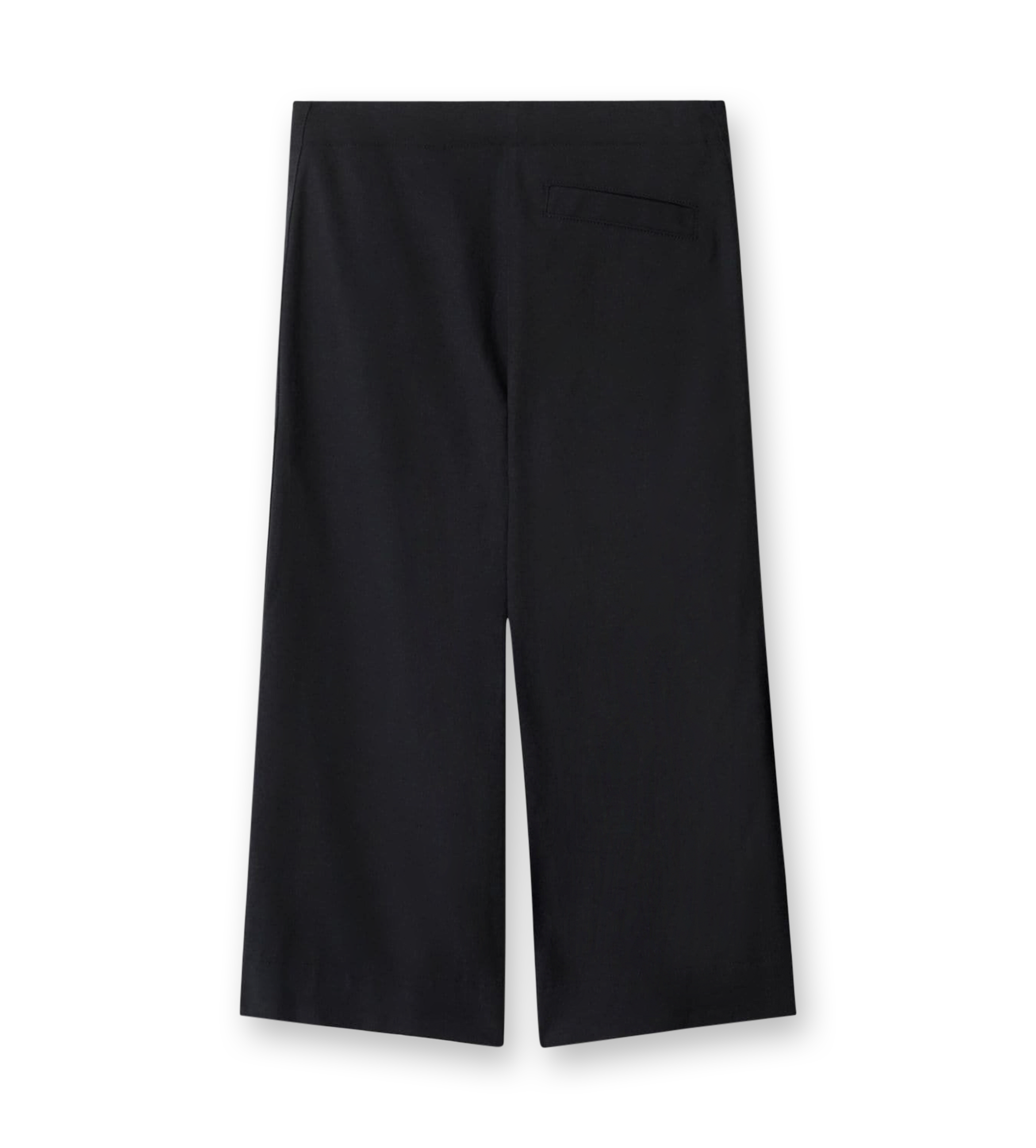 Cotton Blend Trousers Black