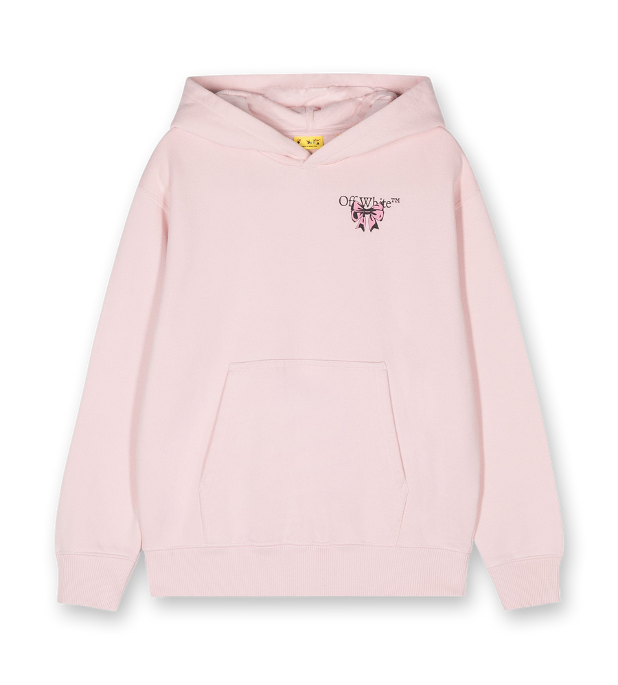 Logo Print Hoodie Pink