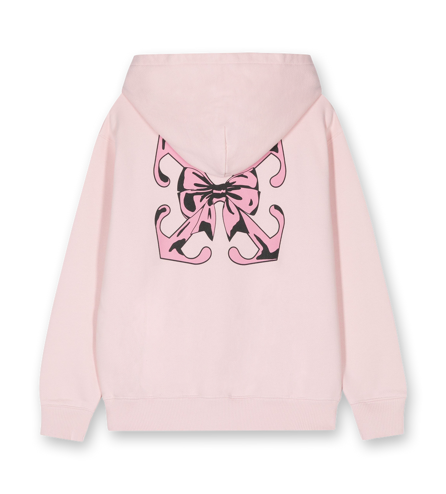 Logo Print Hoodie Pink