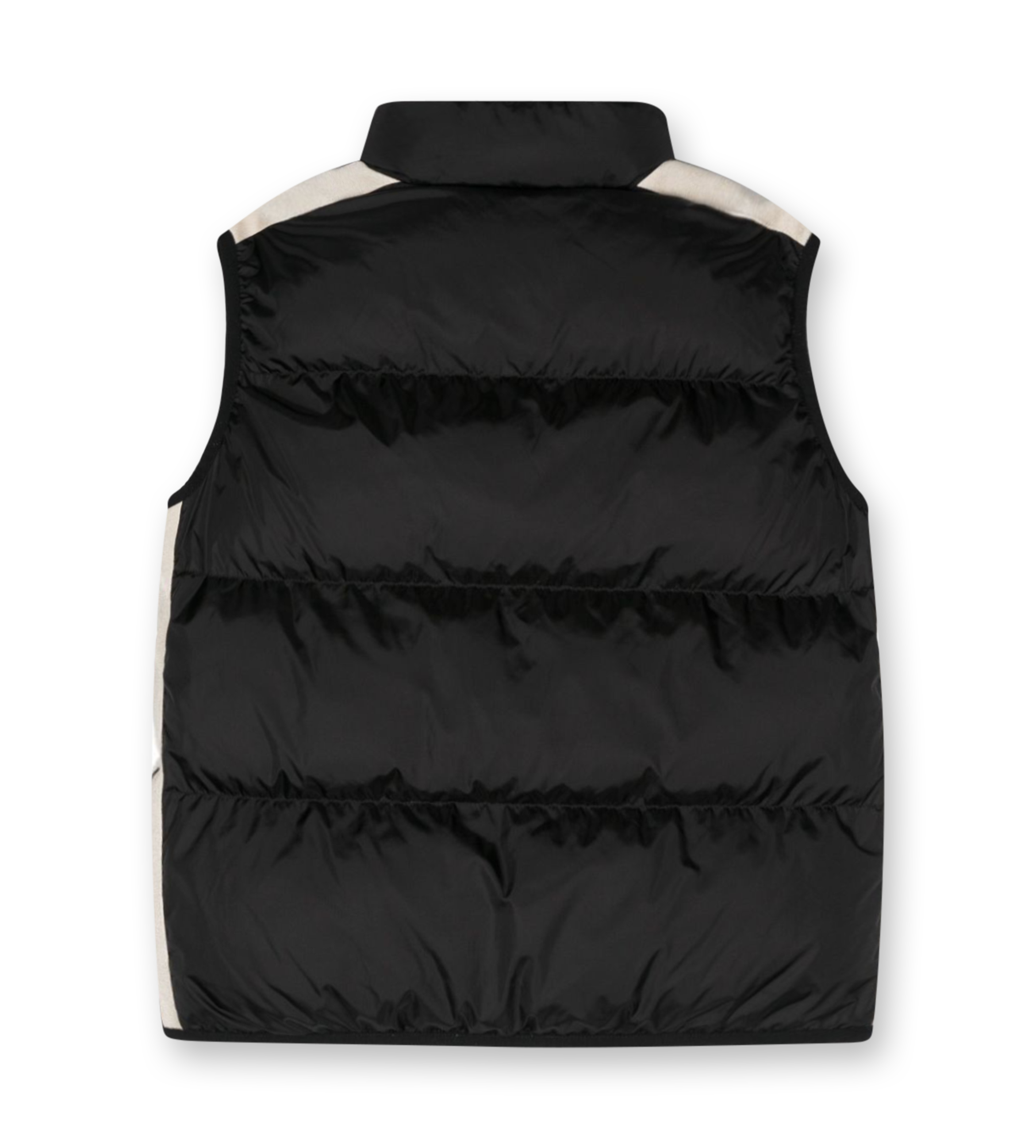 Logo-Embroidered Puffer Vest Black