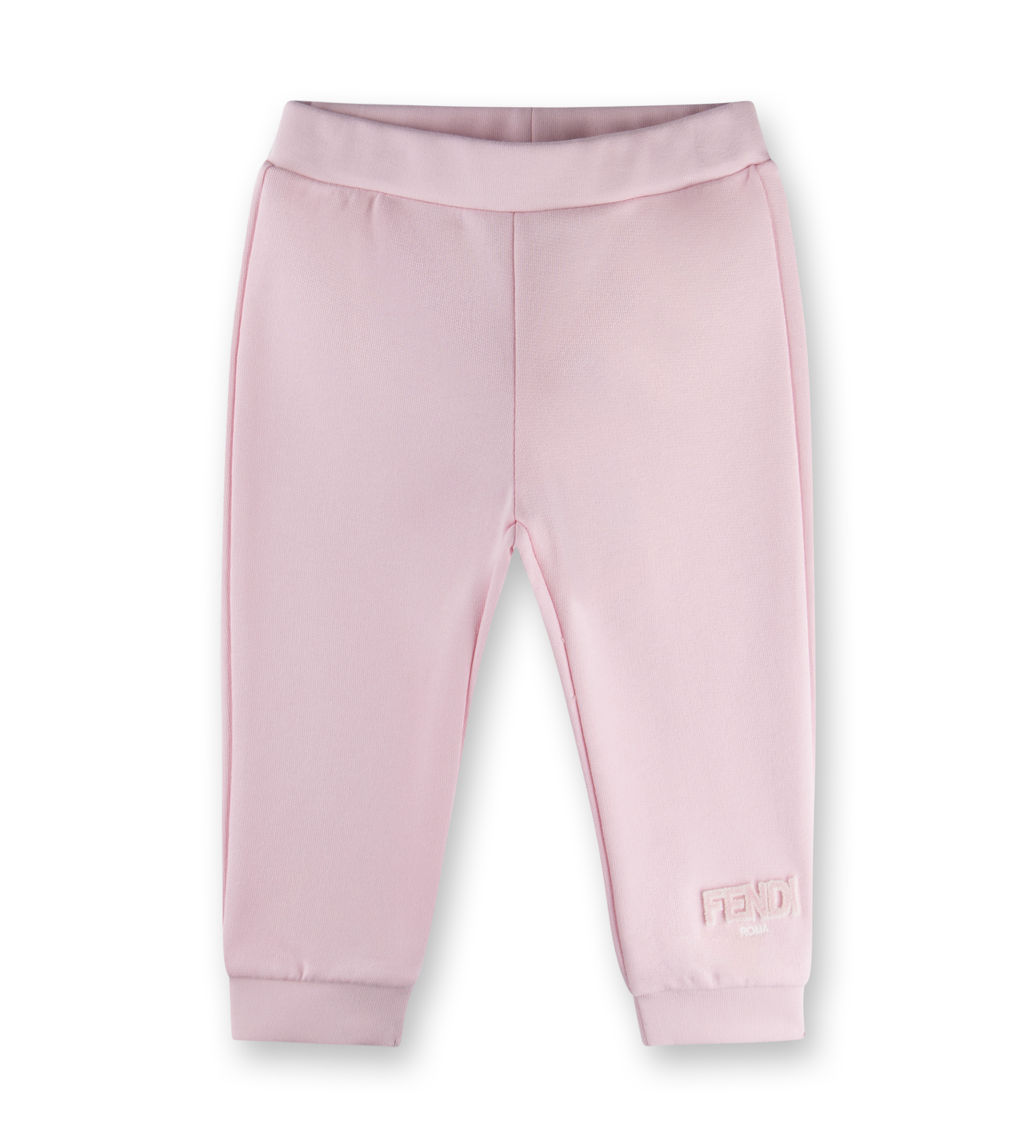 Logo-Appliqué Cotton Pants Rosa