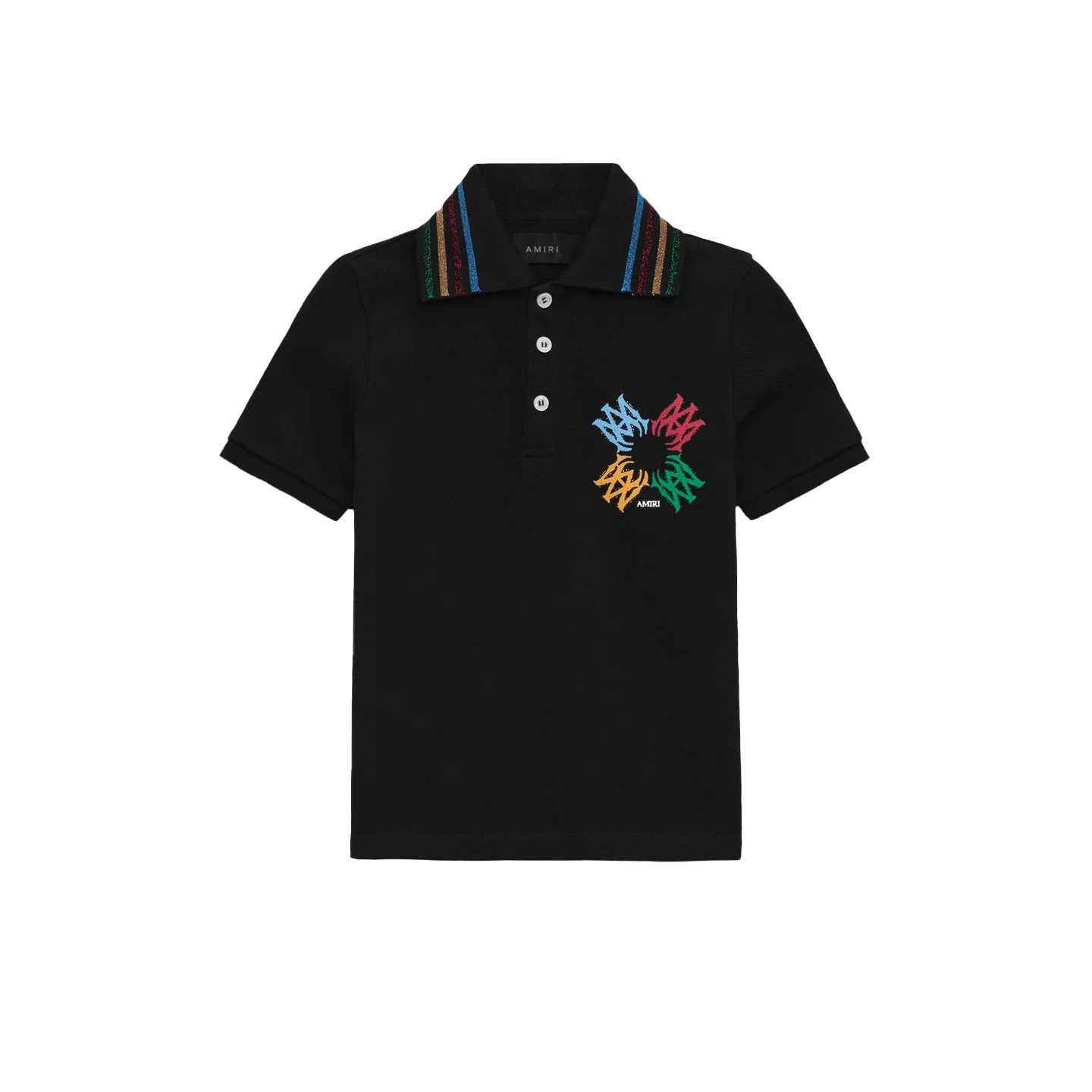 Ma Quad Scribble Polo Black