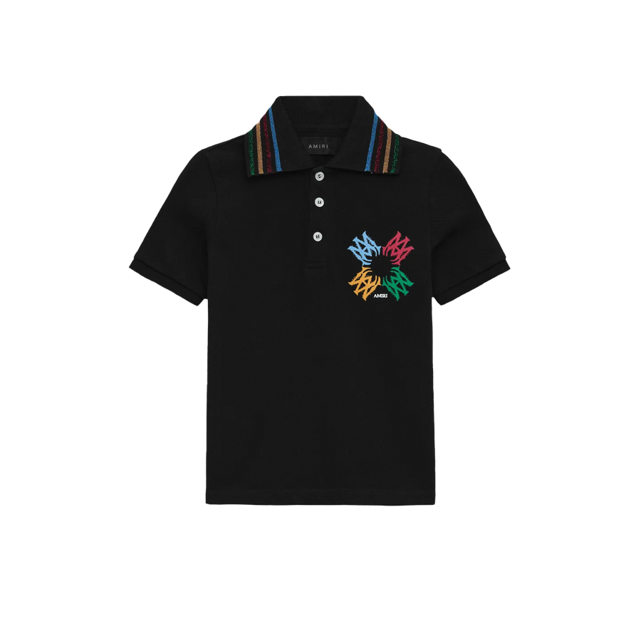 Ma Quad Scribble Polo Black