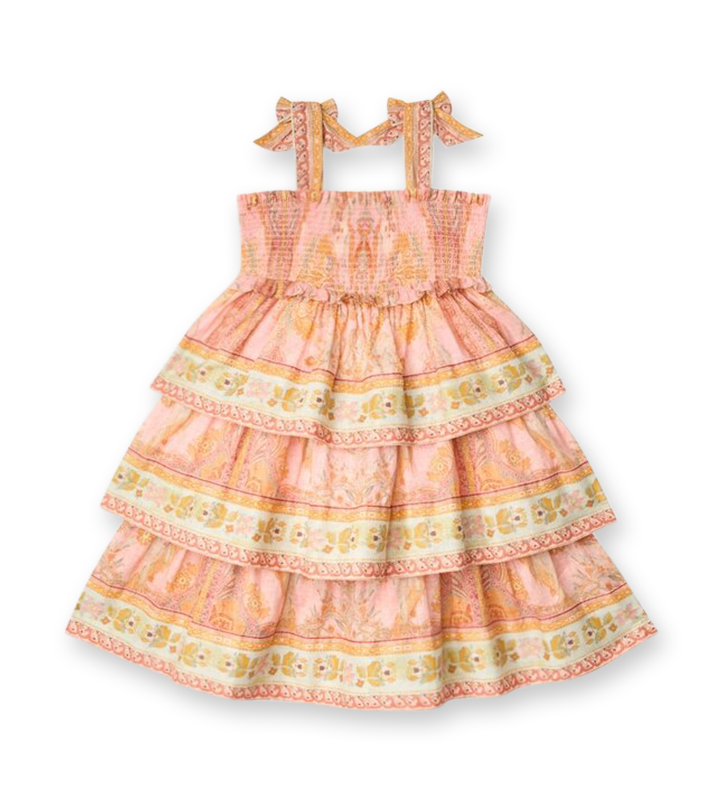 Wylie Tiered Dress Pink Multi