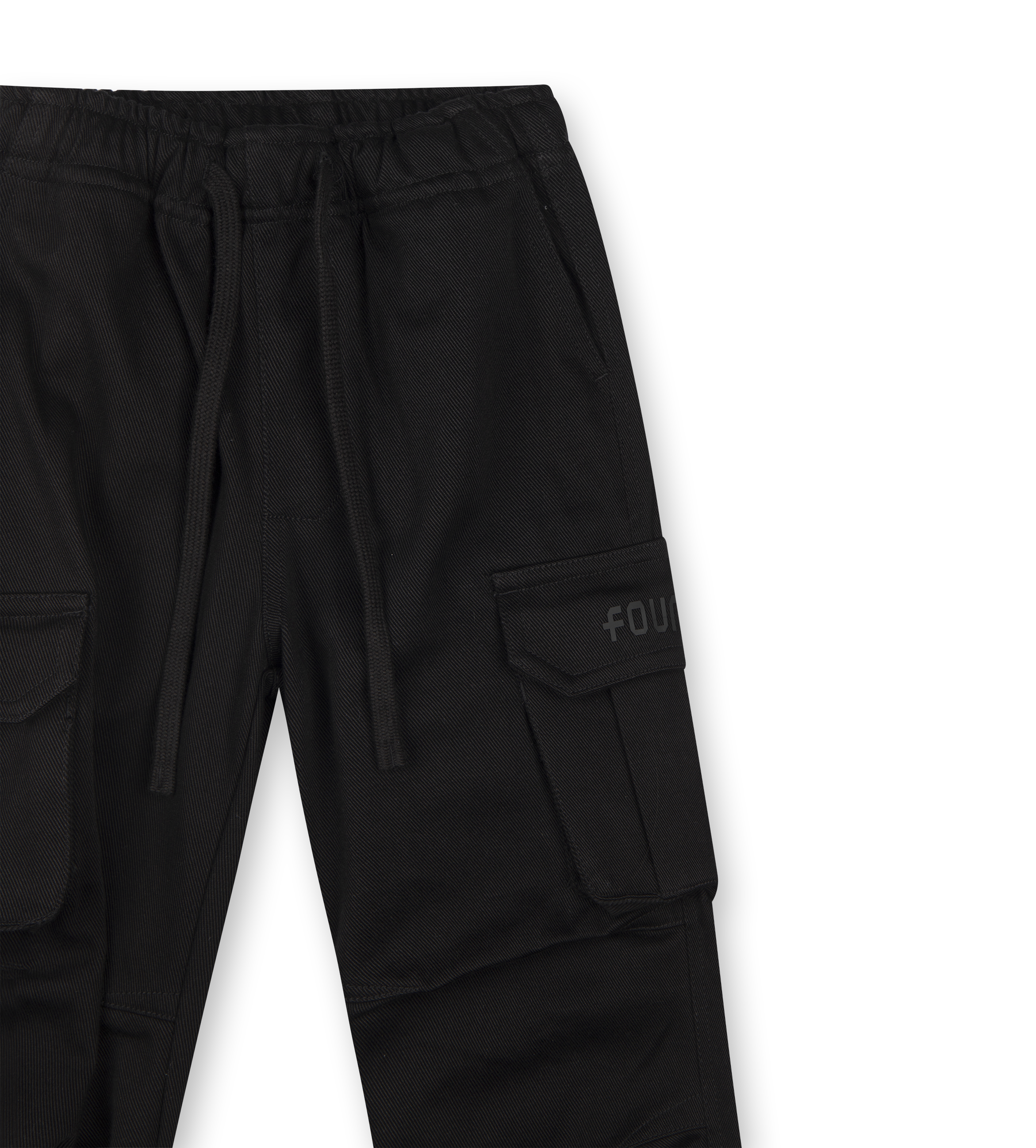 Logo Parachute Pants Black