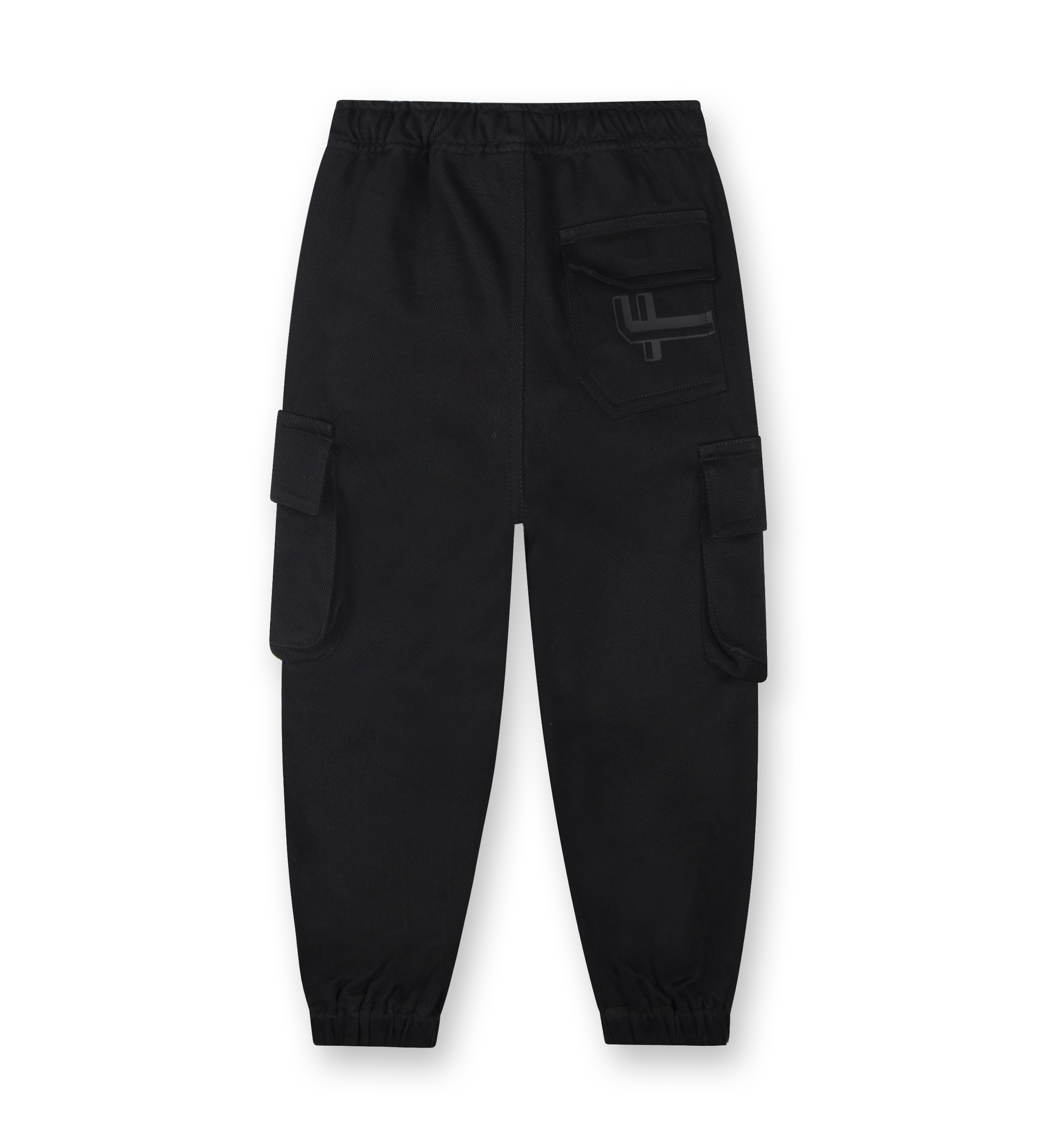 Logo Parachute Pants Black