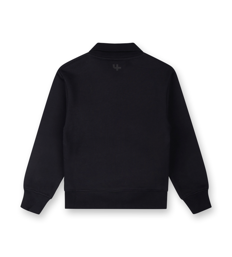 Logo Polo Sweater Black