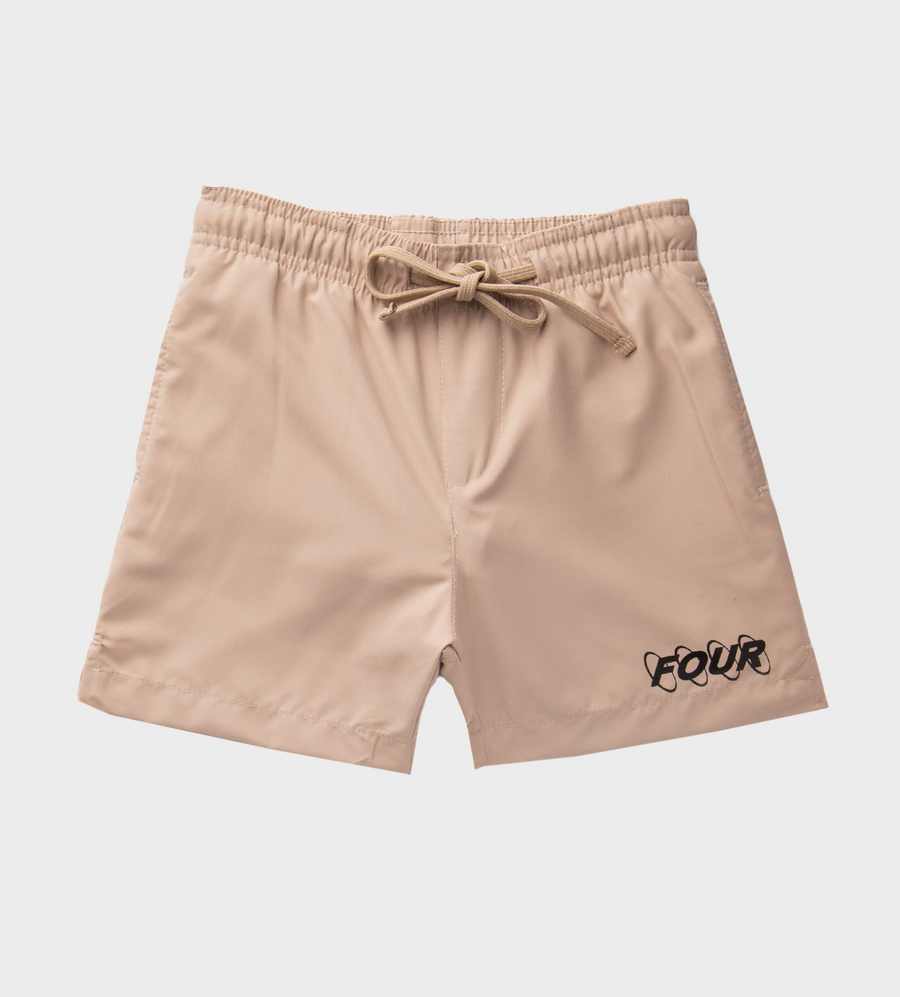 Circle Logo Swim Short Vintage Khaki