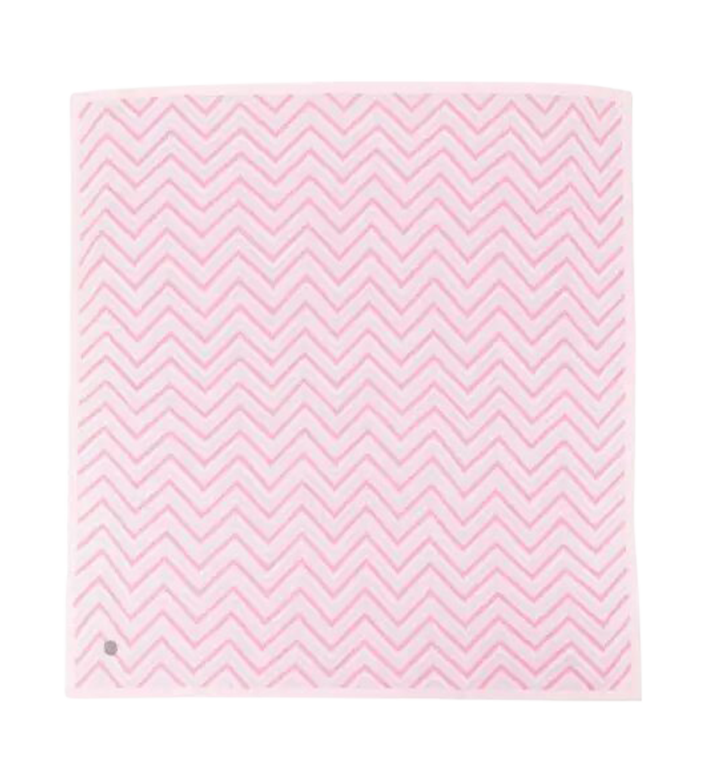 Zigzag Print Square Blanket Pink